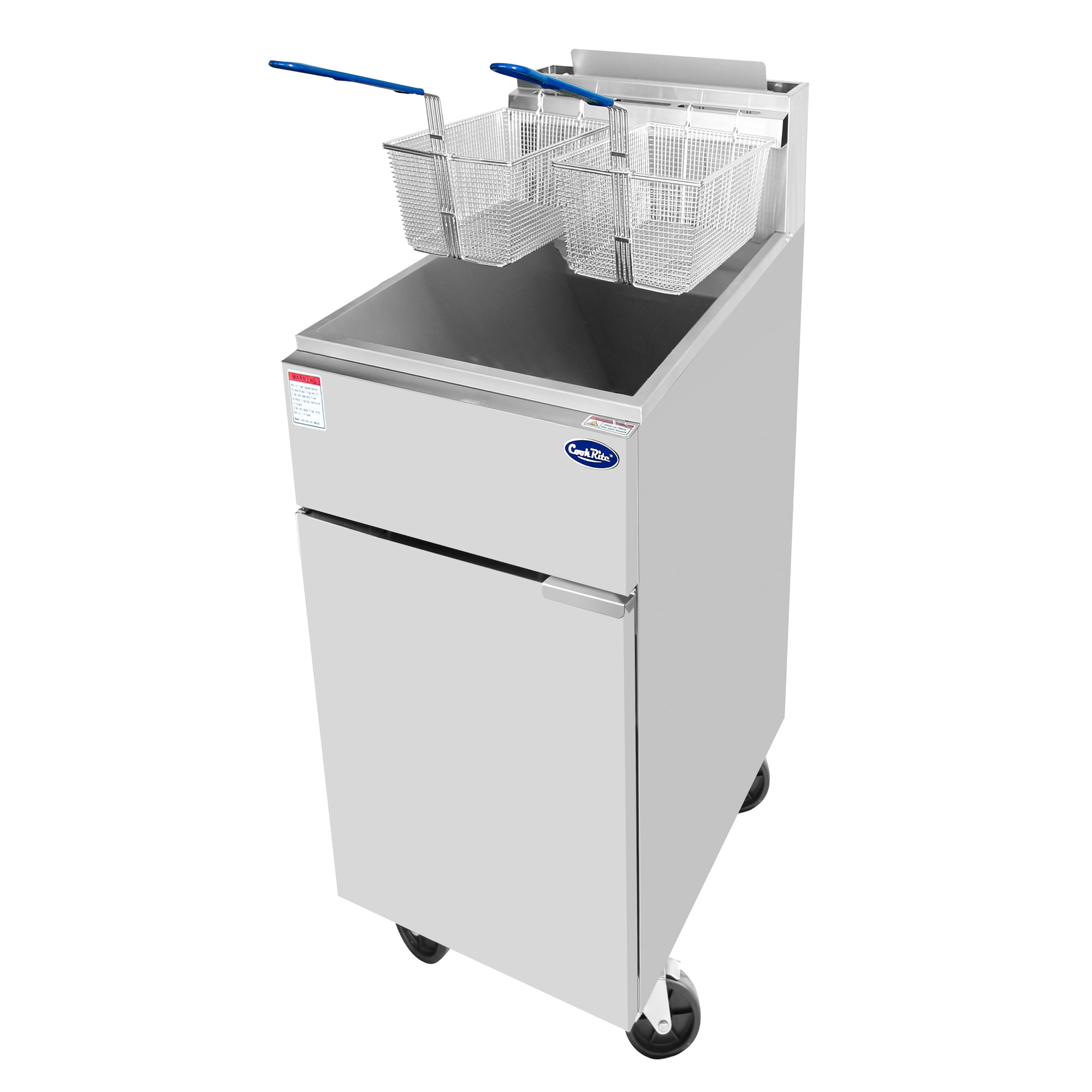Atosa ATFS-40-LP Cookrite 40 lb. Tube Type LP Gas Floor Fryer