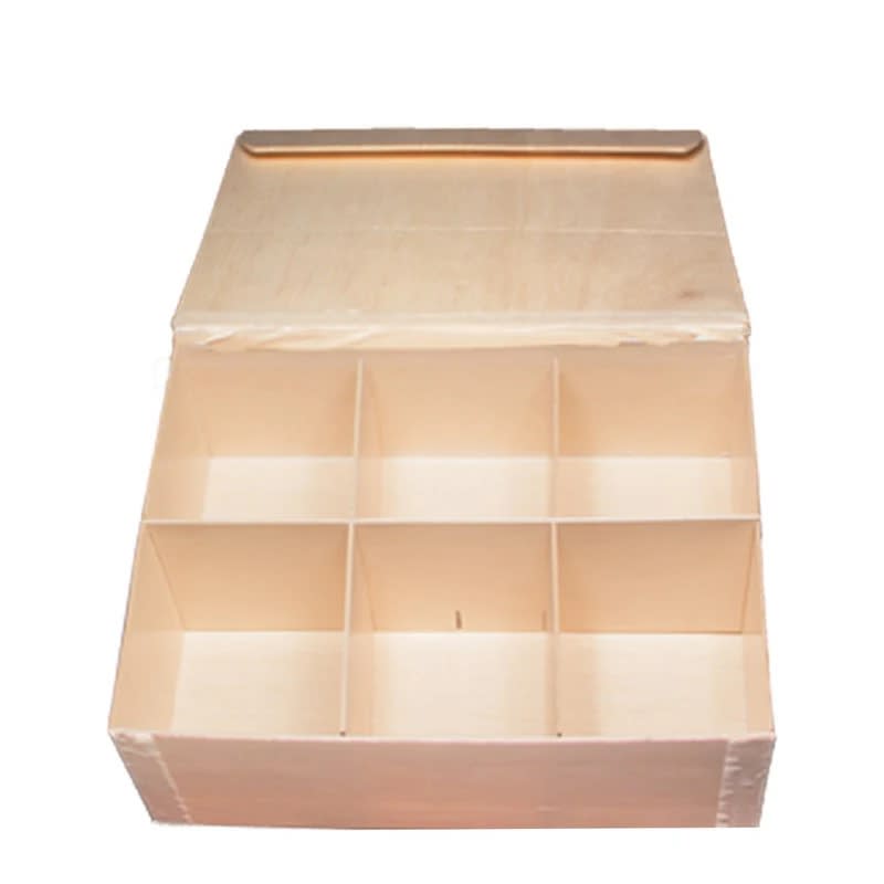 Verterra TG-BB-8x1 8x11x3 Collapsible Box w/ Attached Lid, 3 Dividers - 50 pcs