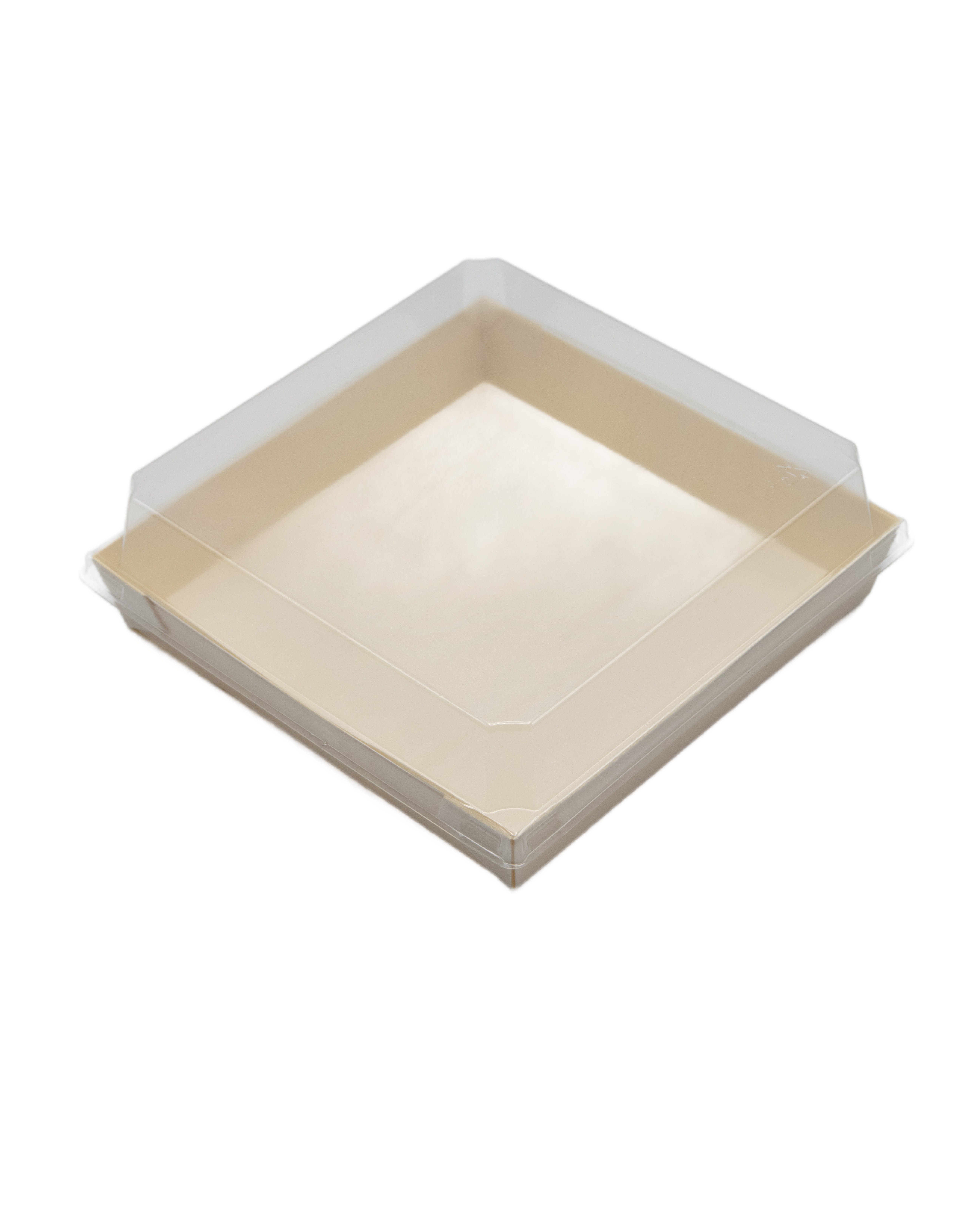 Verterra TG-CT-5.6x5.6 5.6X5.6X1.25 Balsa Wood Tray with Clear Cover - 100 pcs