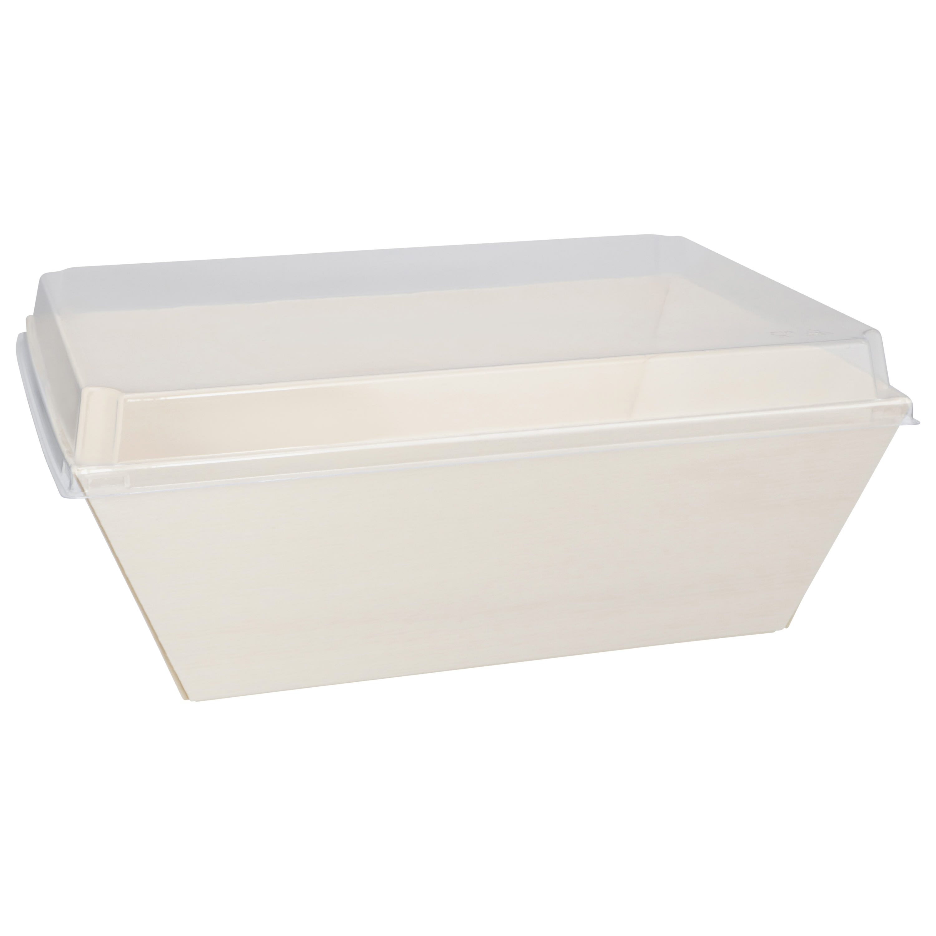 Verterra TG-CT-8x11D 8X11x3.5 Balsa Wood Tray with Clear Cover - 50 pcs