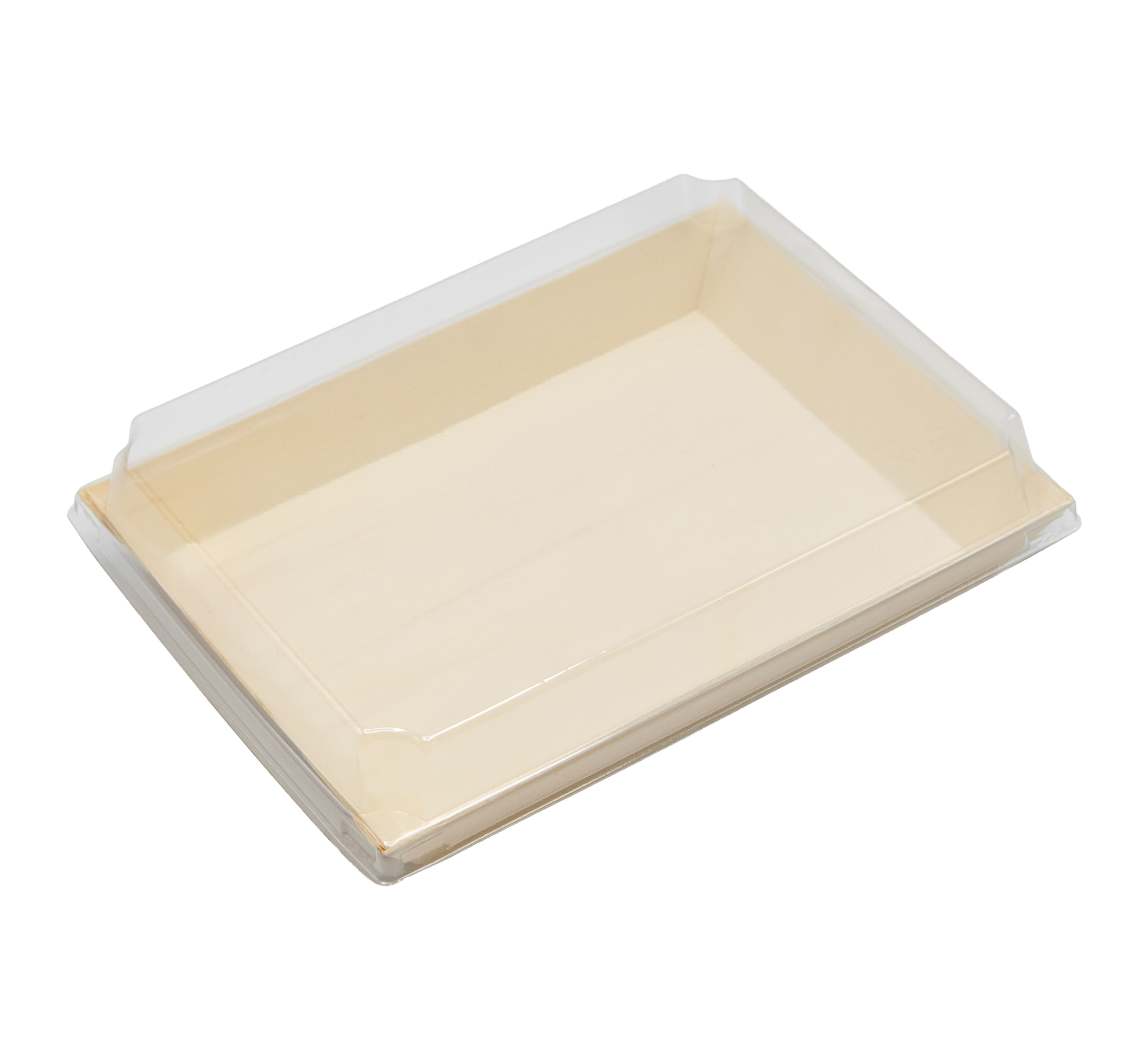 Verterra TG-CT-8X12 8x12x1 Balsa Wood Tray with Clear Cover - 50pcs