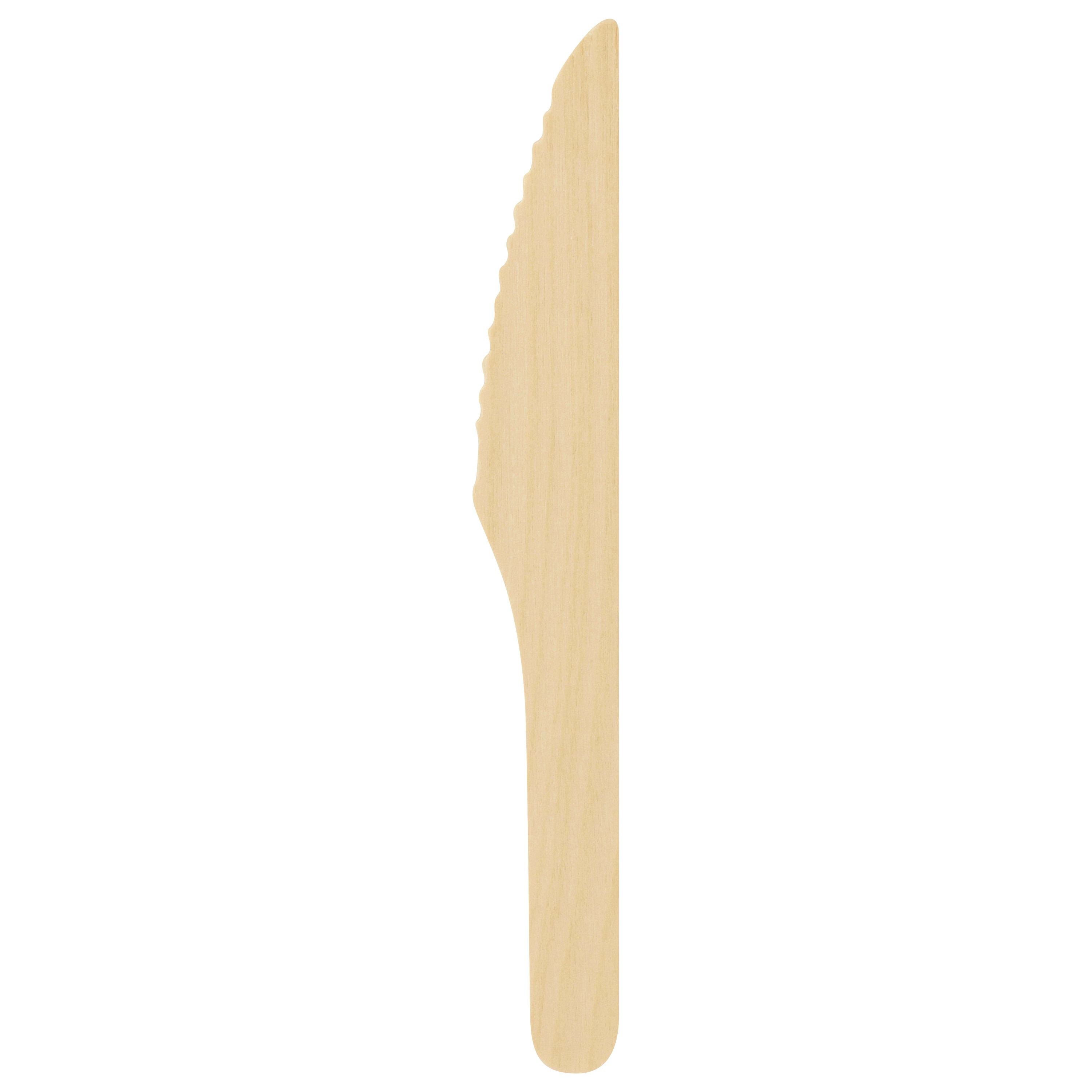 Verterra VT-E2-12 6" Light Weight Wooden - Knife - 1000 pcs