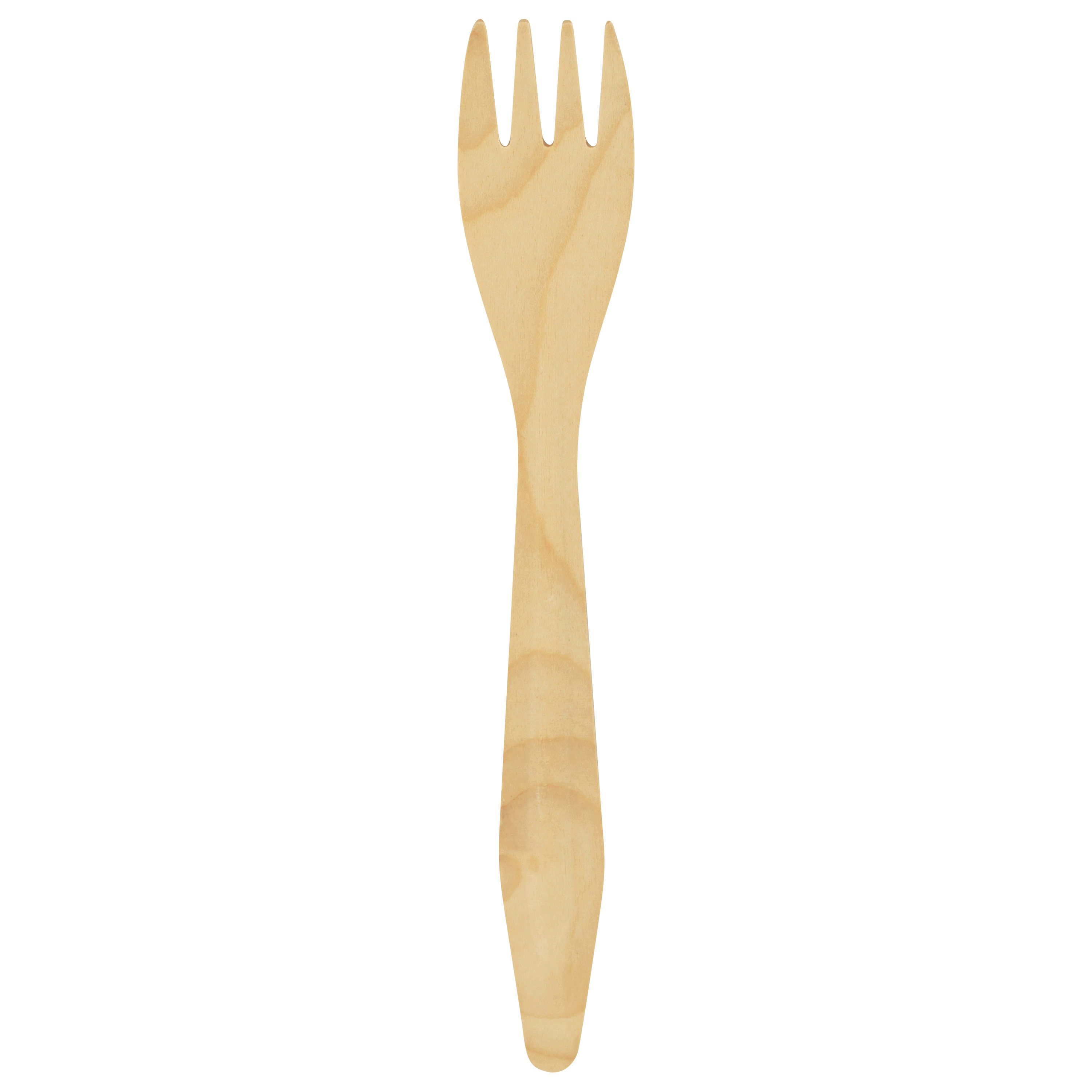 Verterra VT-2420 7" Heavy Weight Wooden - Fork - 1000 pcs