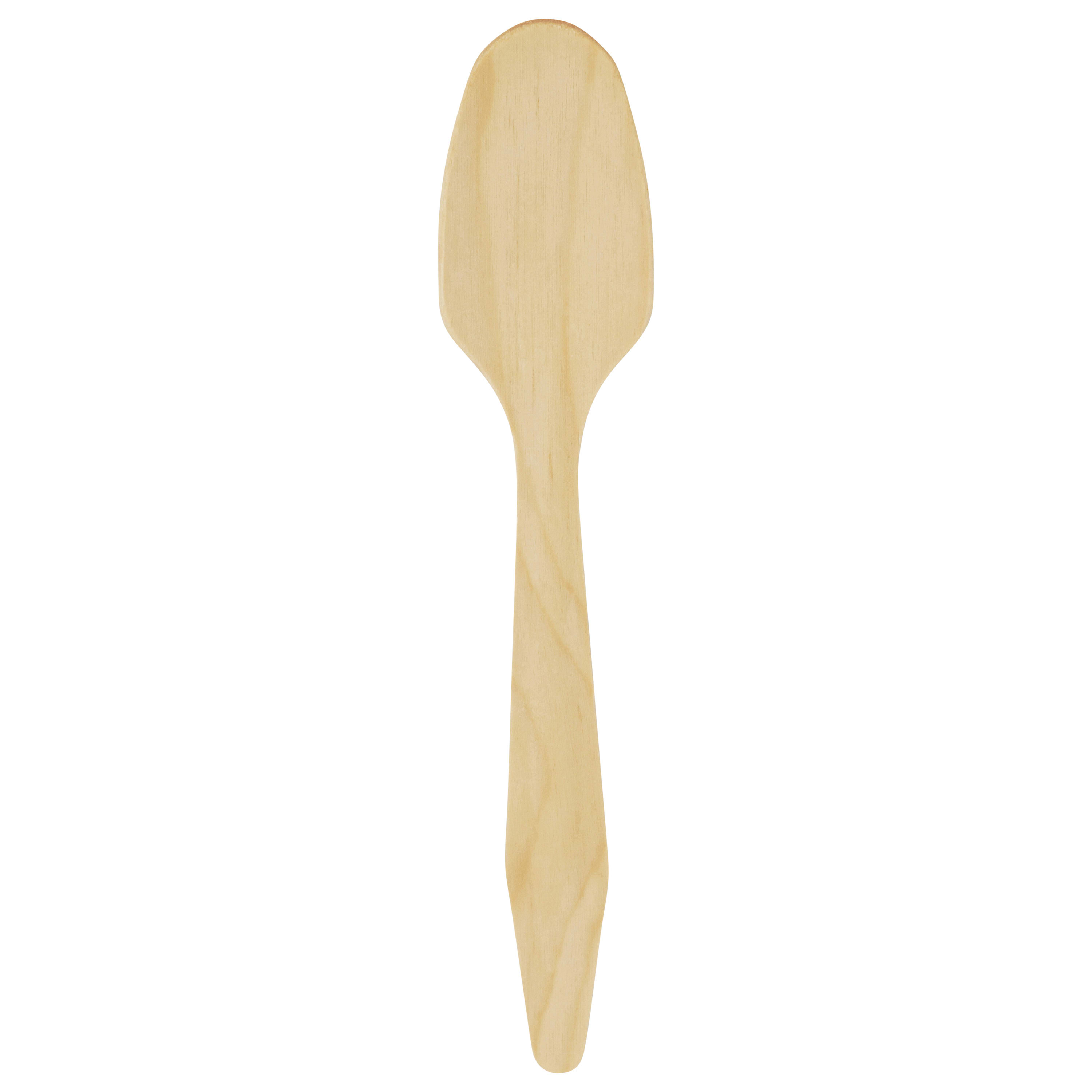 Verterra VT-2418 7" Heavy Weight Wooden - Spoon - 1000 pcs