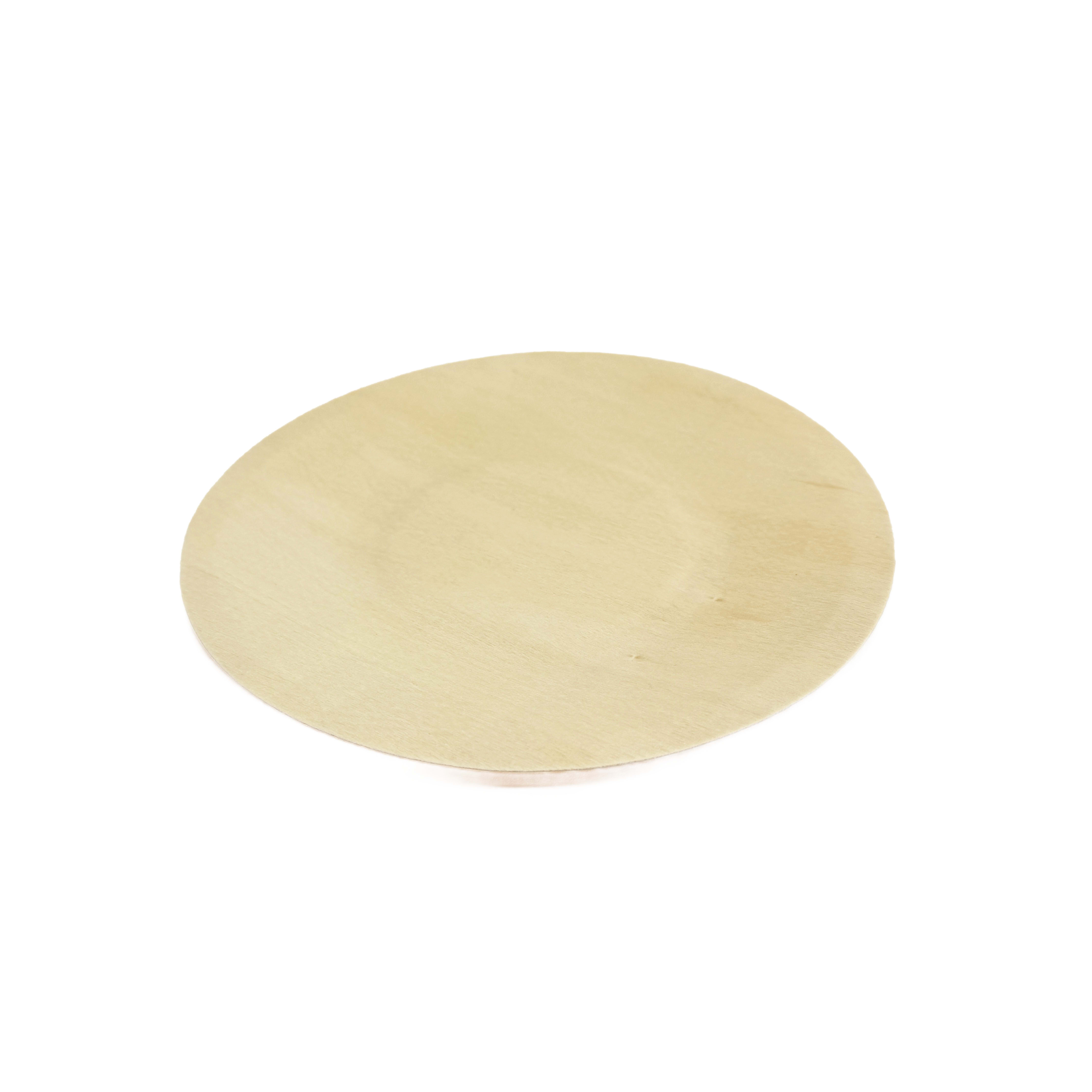 Verterra VT-TW-5.5 5.5 Round Wooden Plate - 300 Pcs