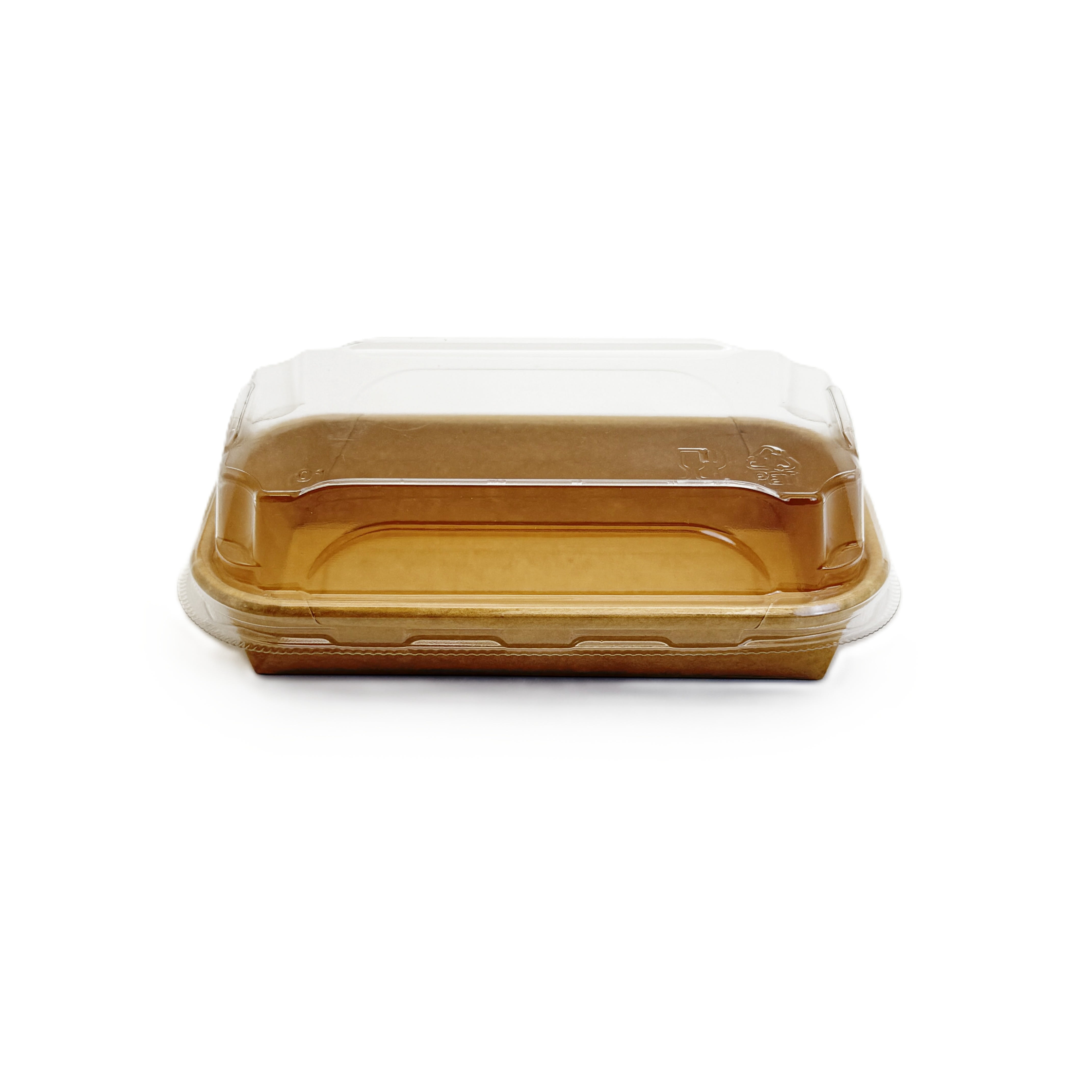 VerTerra VT-PBL-5.5X3.1 Kraft Tray w/ Lid, 5-1/2" x 3-1/8"