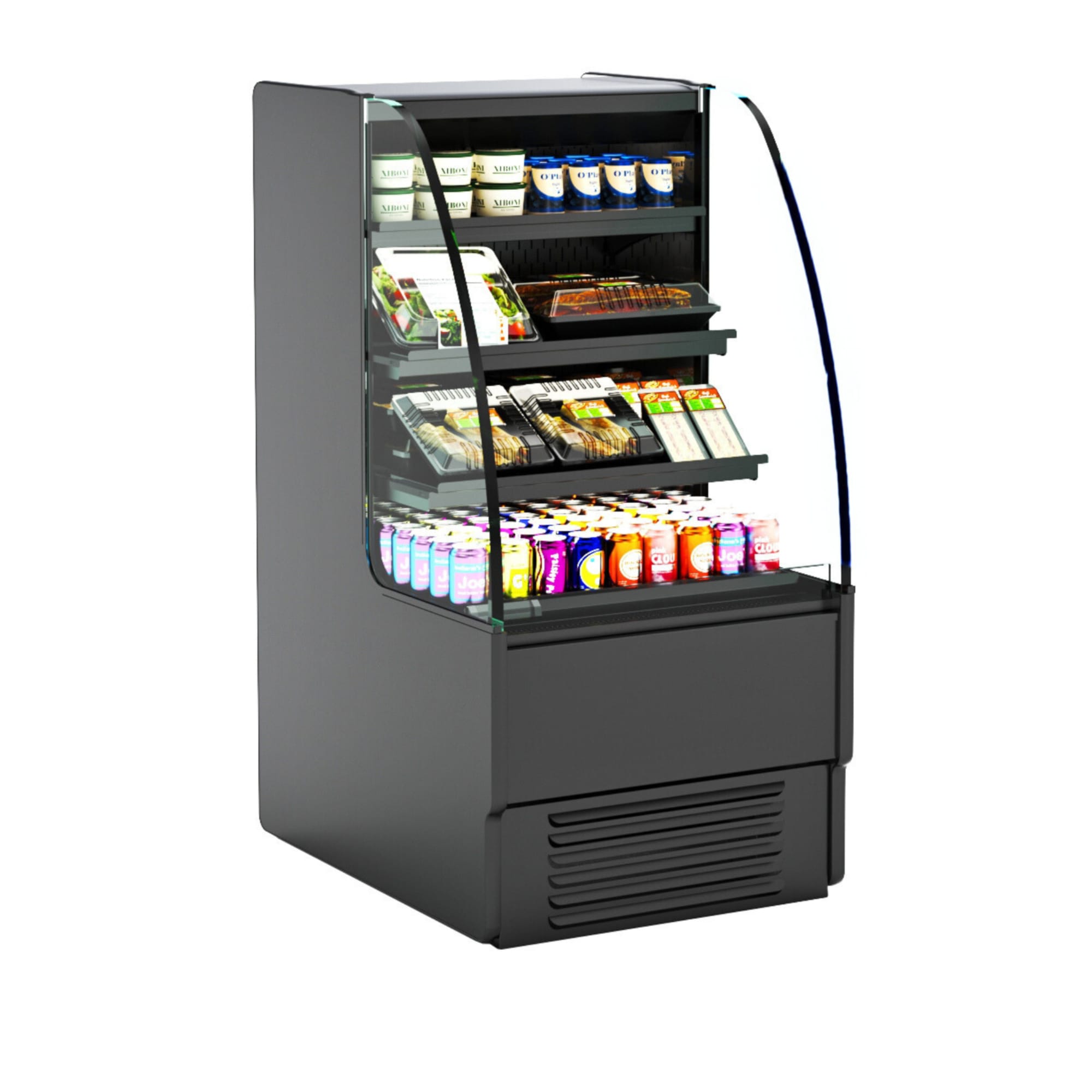 Structural Concepts HMO2653R Harmony™ 27" Vertical Open Display Merchandiser, Black