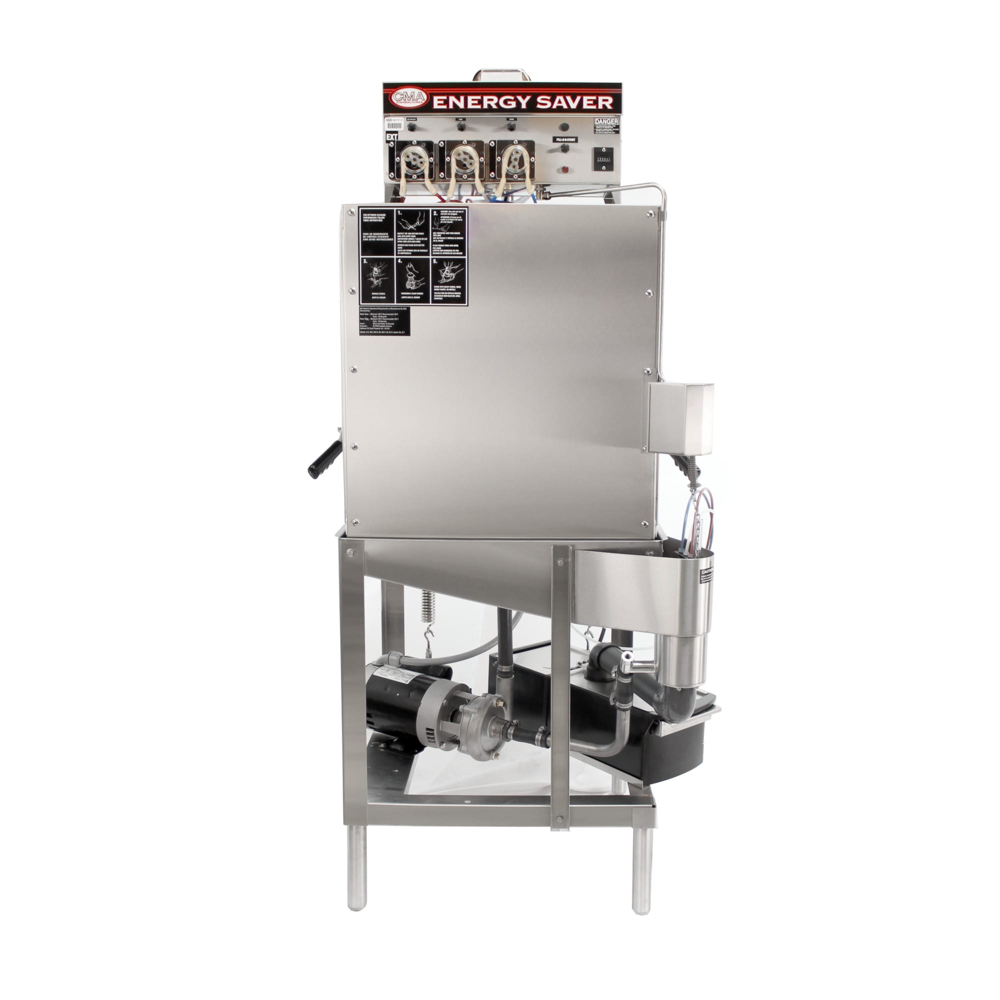 CMA Dishmachines E-AH-EXT Energy Mizer® Low Temp Extended Door Type Dishwasher, 25-3/4", 40 Racks/Hr, 115V