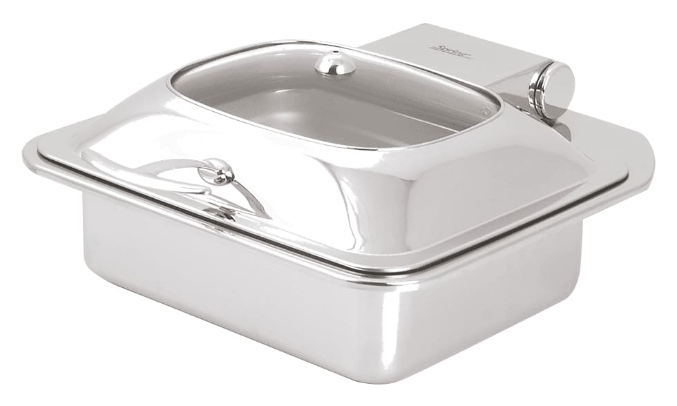 Spring USA 2174-6 Reflection Induction Server, Rectangular, 2/3, Glass Lid,