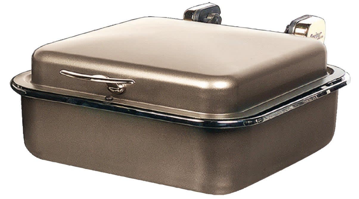Spring USA 2384-597 Seasons Induction Buffet Server, Rectangular, Bronze w/gold Accents, 15-3/8" x 15-5/8"