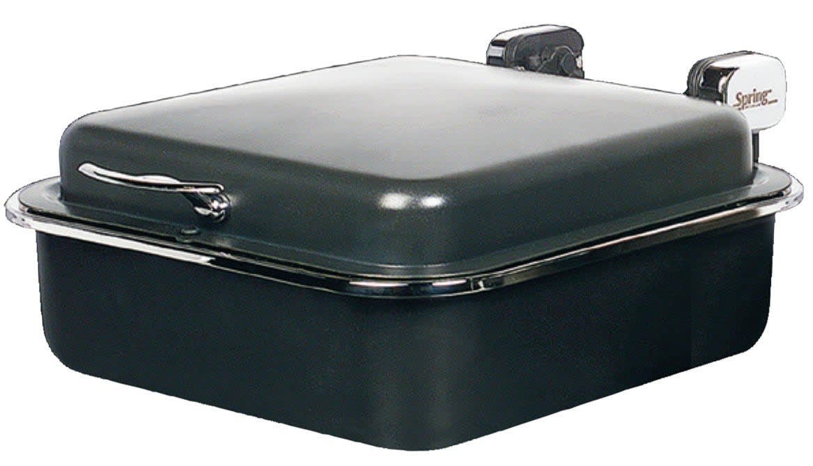 Spring USA 2384-8 Seasons Induction Buffet Server, Rectangular, Titanium w/Chrome Accents, 15-3/8" x 15-5/8"