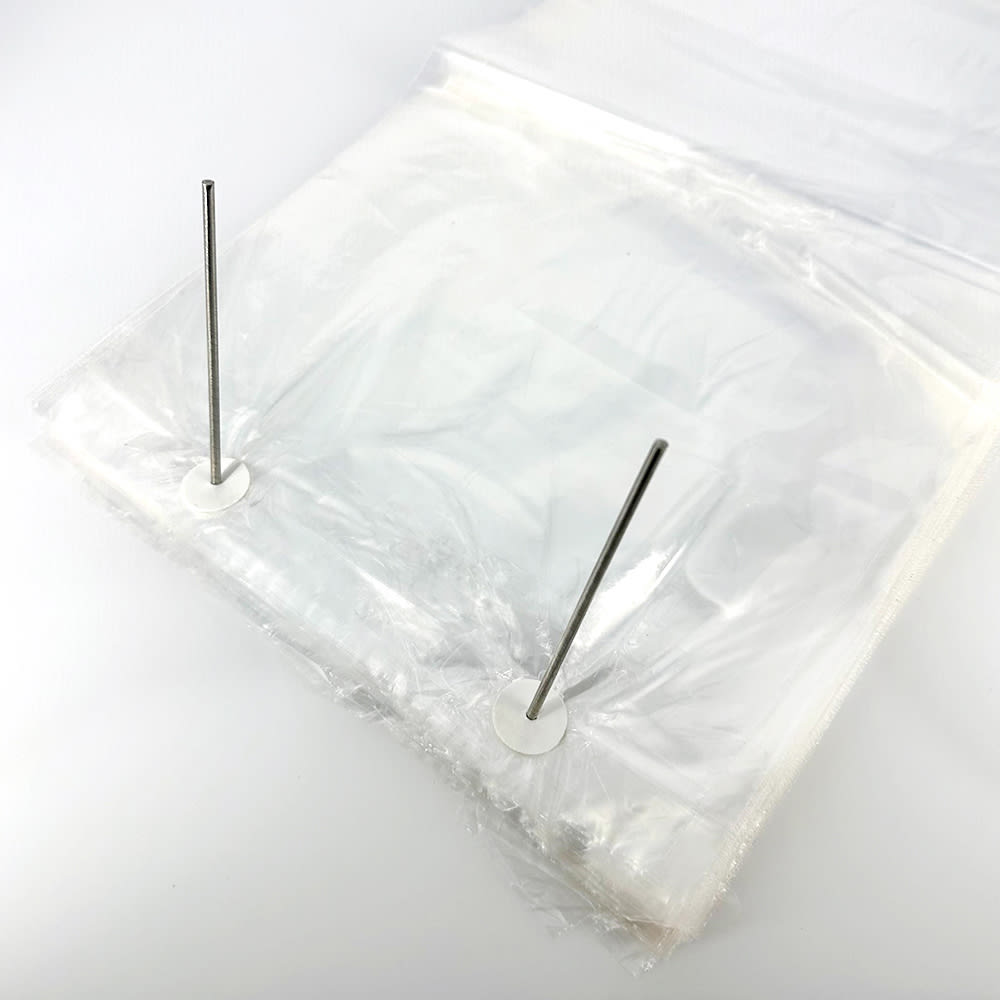 LK Packaging 10BG-097515W 9.75" x 15" + 4.5"BG + 1.5"LP 1 mil LDPE Gusset bag on Wicket Dispenser, 1000/Case