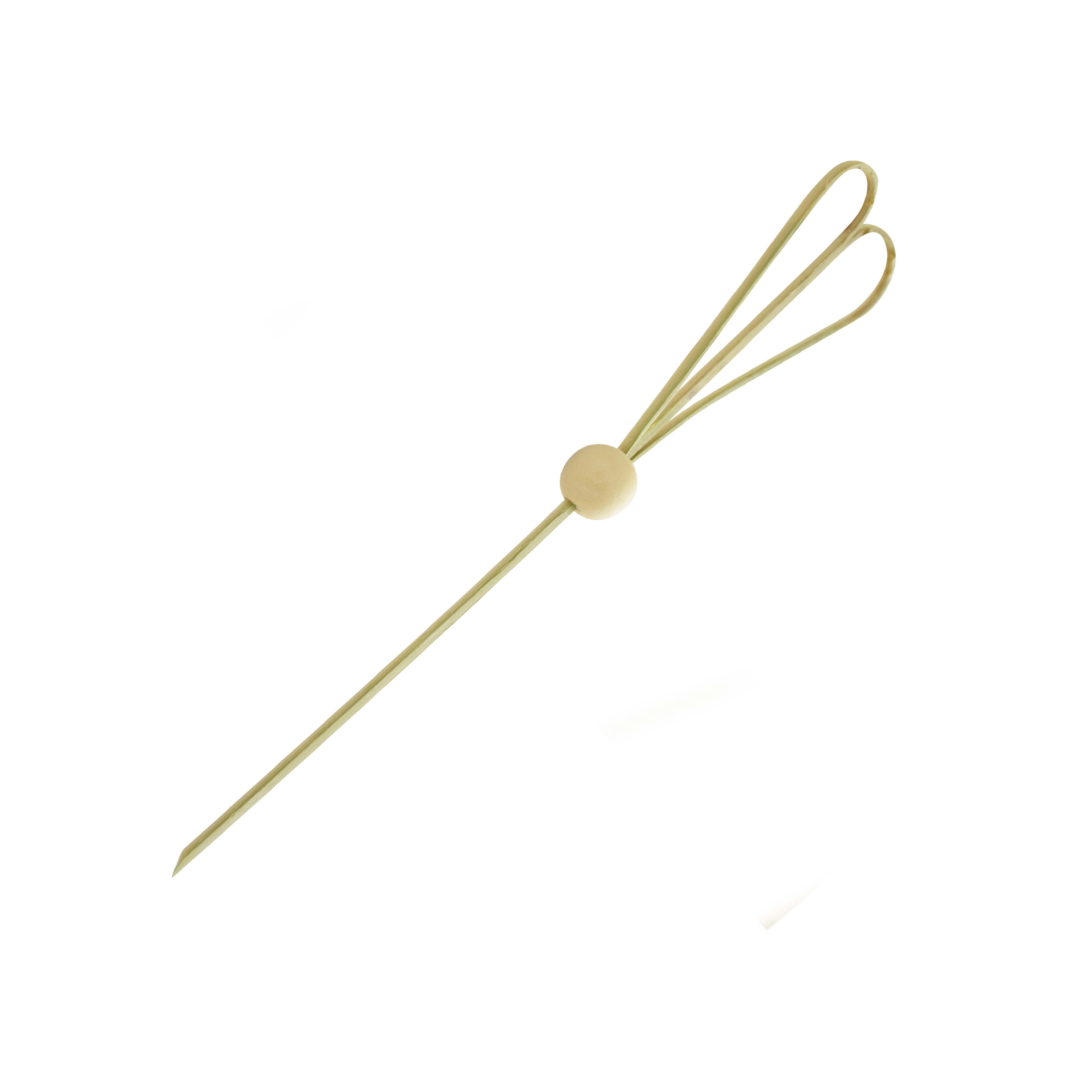 PacknWood 209BBJIGN The Heart Bamboo Pick with Ball Natural Wood Ball