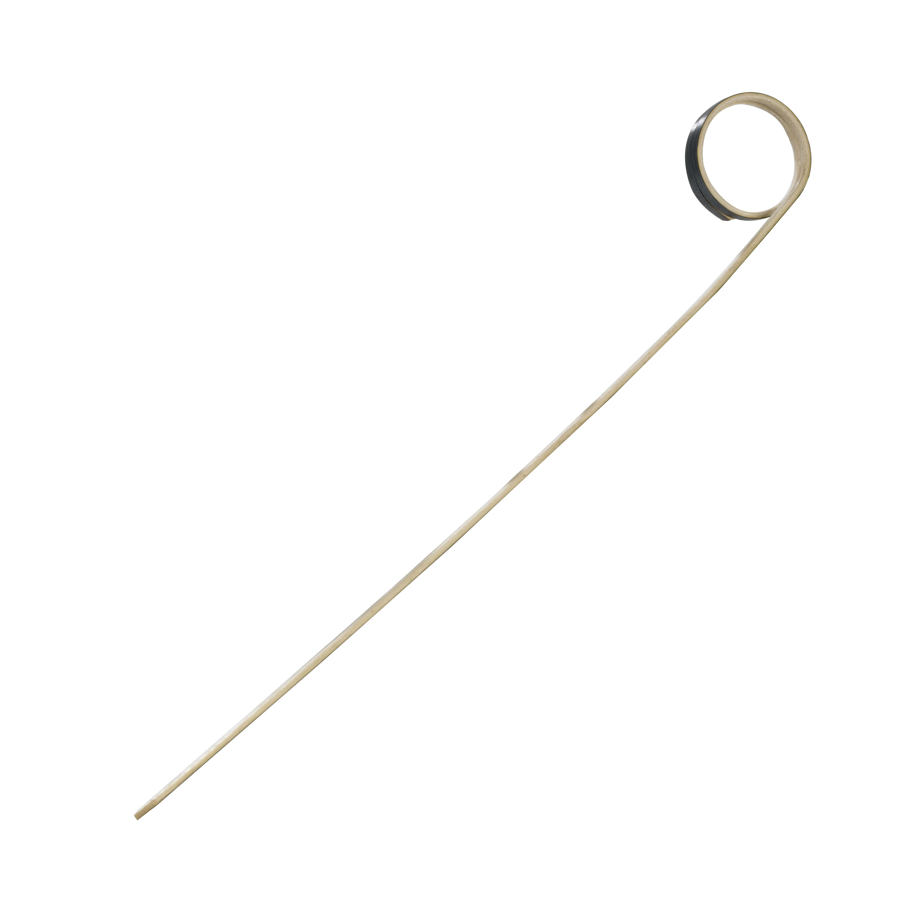 PacknWood 209BBJOYO18 JOYO Rond Black Bamboo Skewer with Side Twist