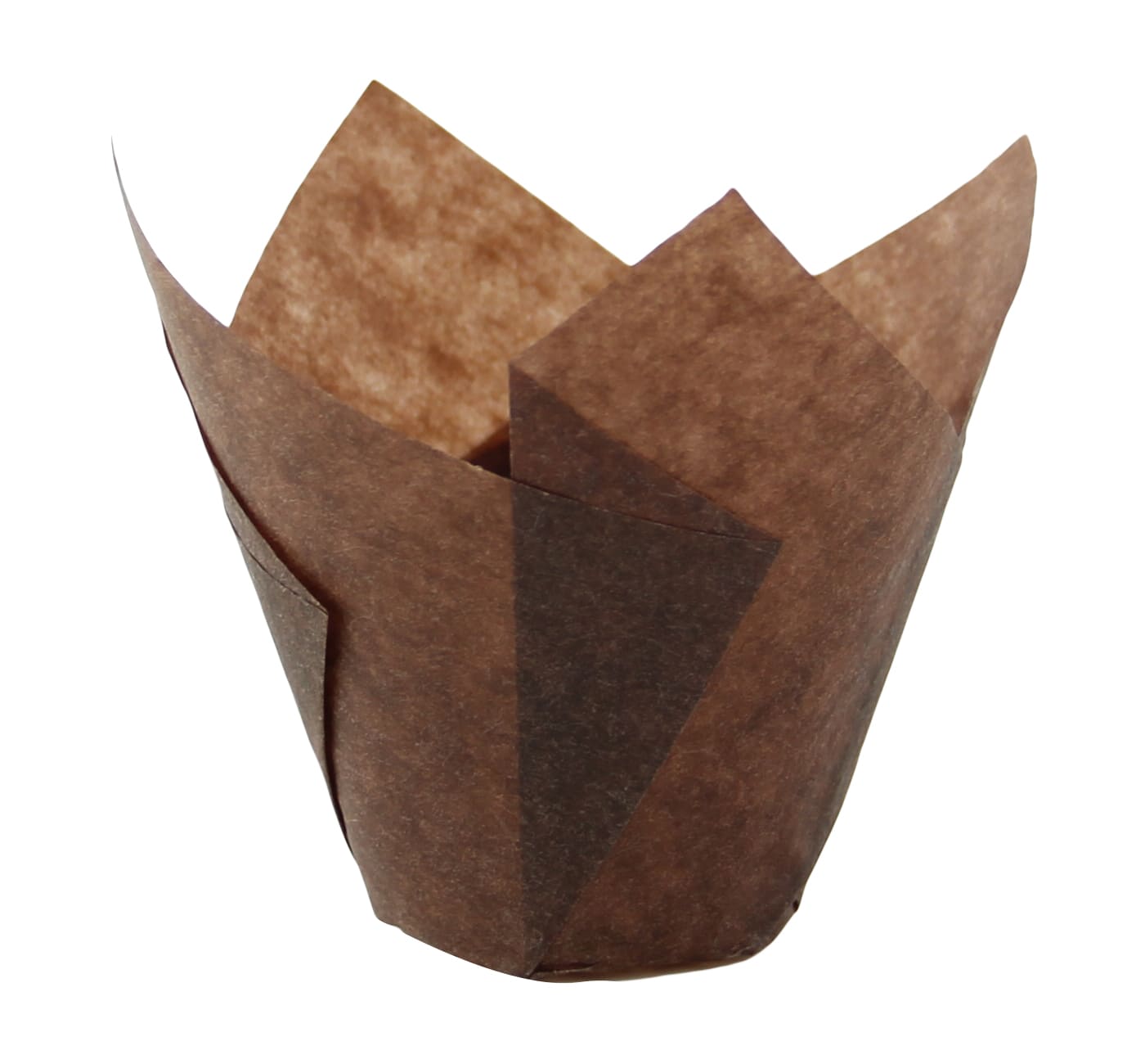 PacknWood 209CPST1CH Tulip Dark Brown Silicone Baking Cup