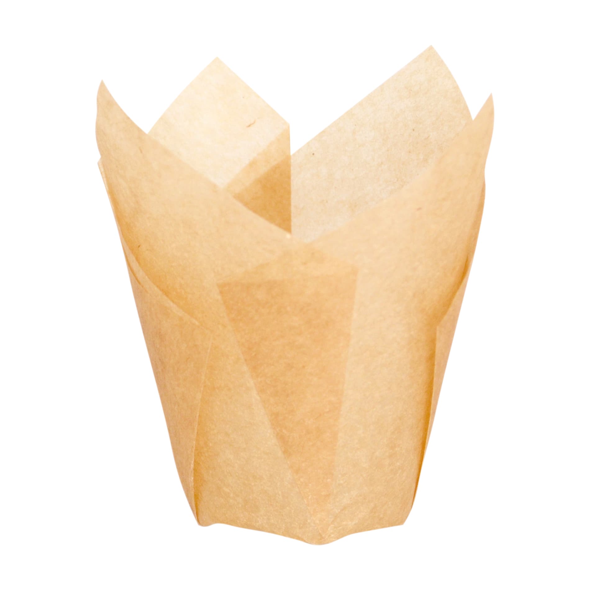PacknWood 209CPST1M Tulip Golden Brown Silicone Baking Cup