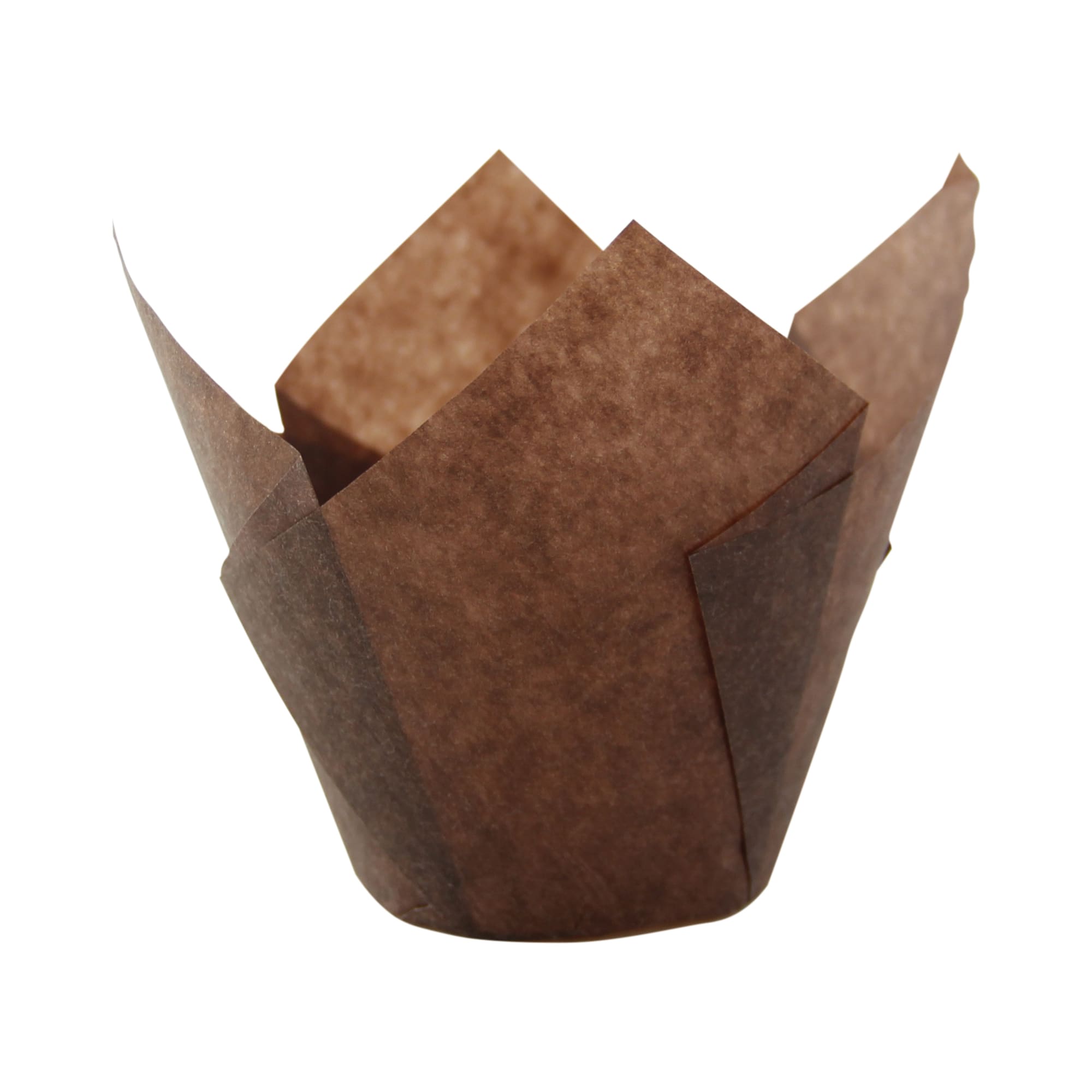 PacknWood 209CPST3CH Tulip Dark Brown Silicone Baking Cup