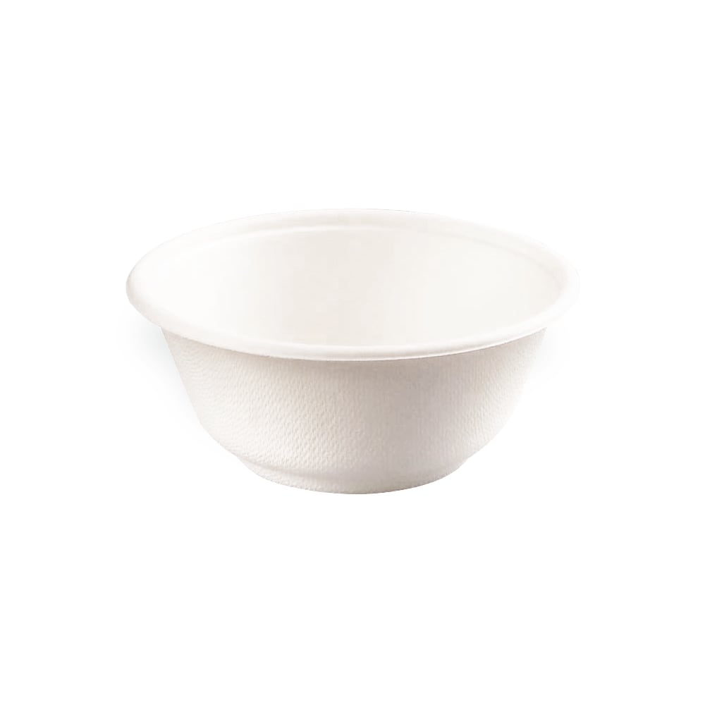 PacknWood 210APUB122F White Sugarcane Bowl (No added PFAs)