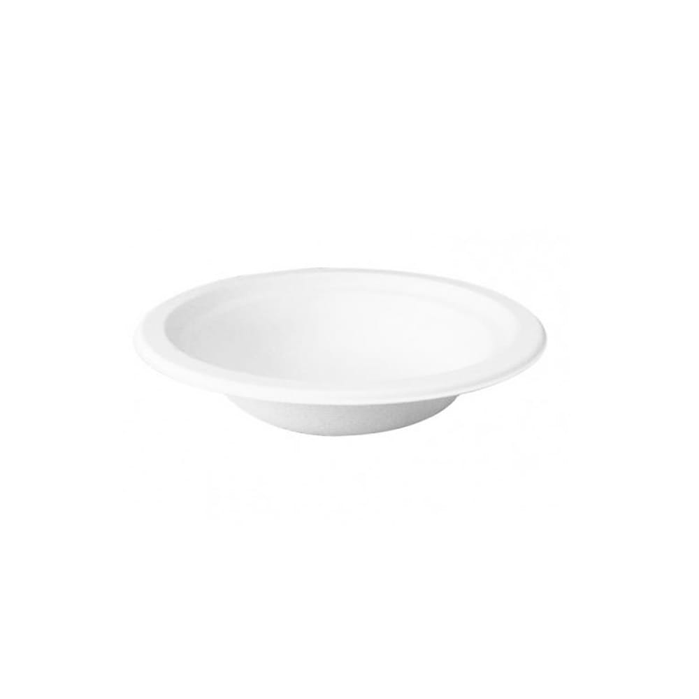 PacknWood 210APUB16F White Sugarcane Salad Bowl (No added PFAs)
