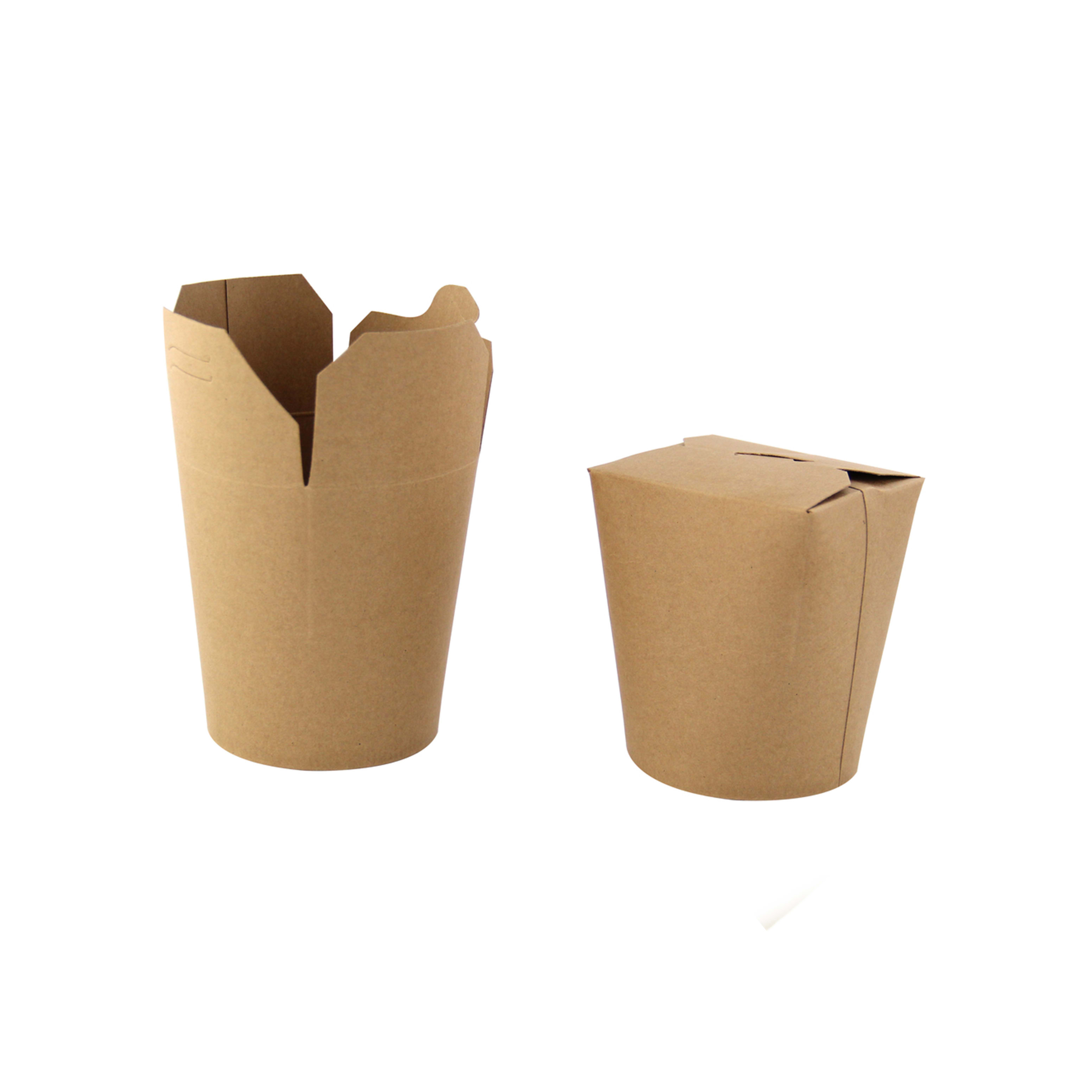 PacknWood 210ASWOK166 Kraft Take Out Container.