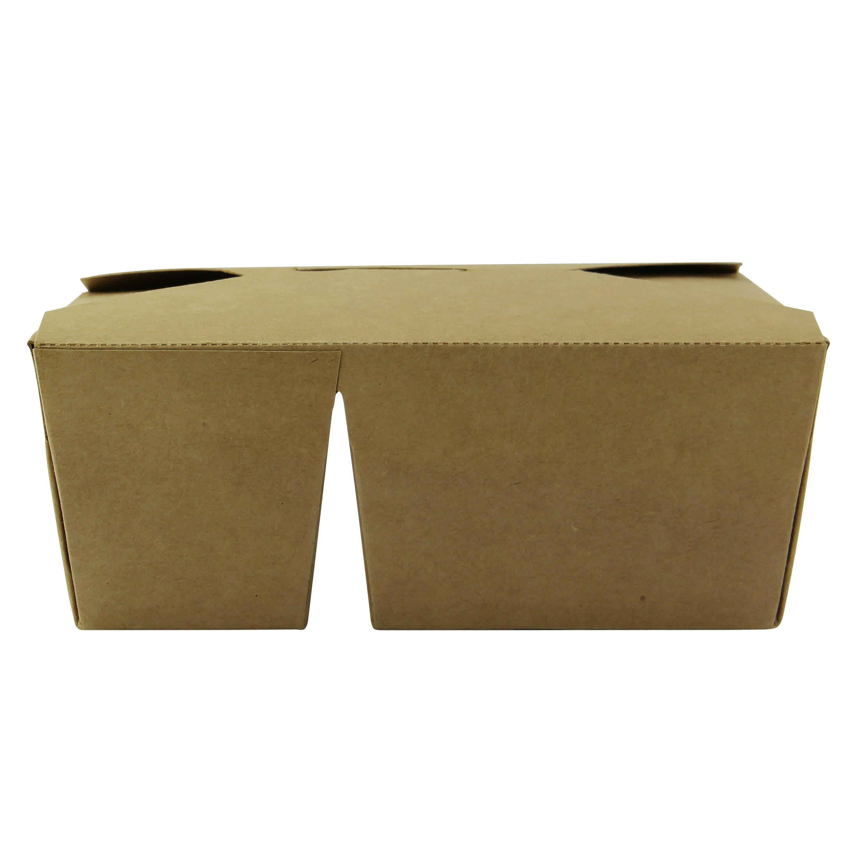 PacknWood 210B2C88K 2-compartment kraft cardboard meal box