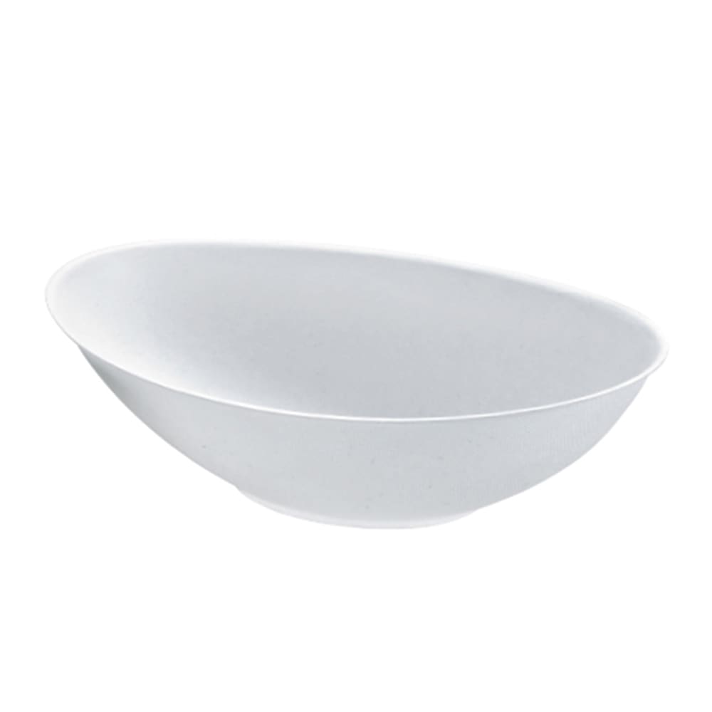 PacknWood 210BCHIC1500F Bio n Chic Oval White Sugarcane Bowl (No added PFAs)