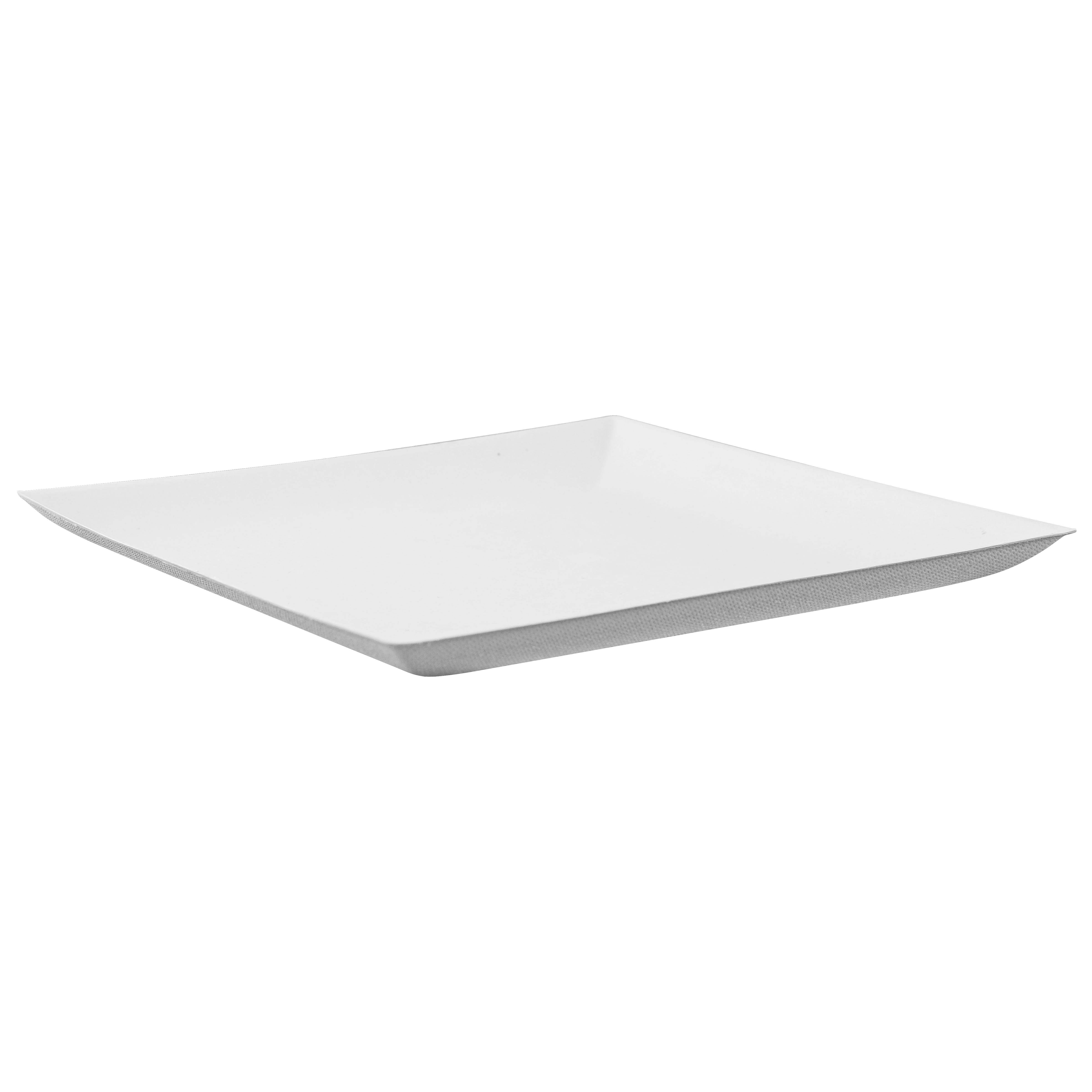 PacknWood 210BCHIC180F Bio n Chic White Sugarcane Plate (No added PFAs)