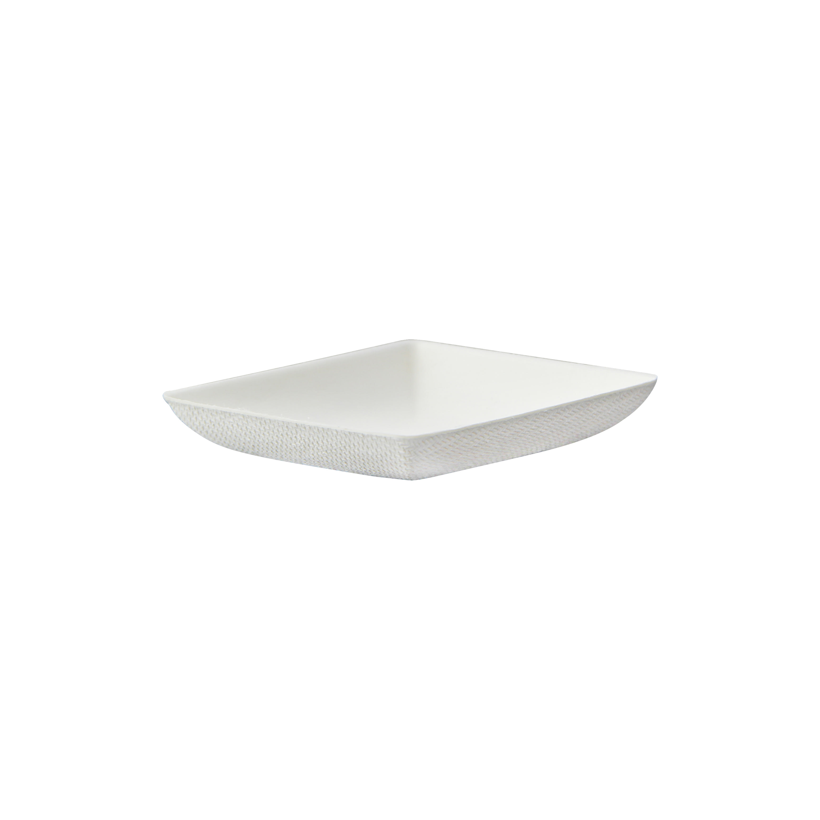 PacknWood 210BCHIC65F Bio n Chic Mini White Sugarcane Plate (No added PFAs)