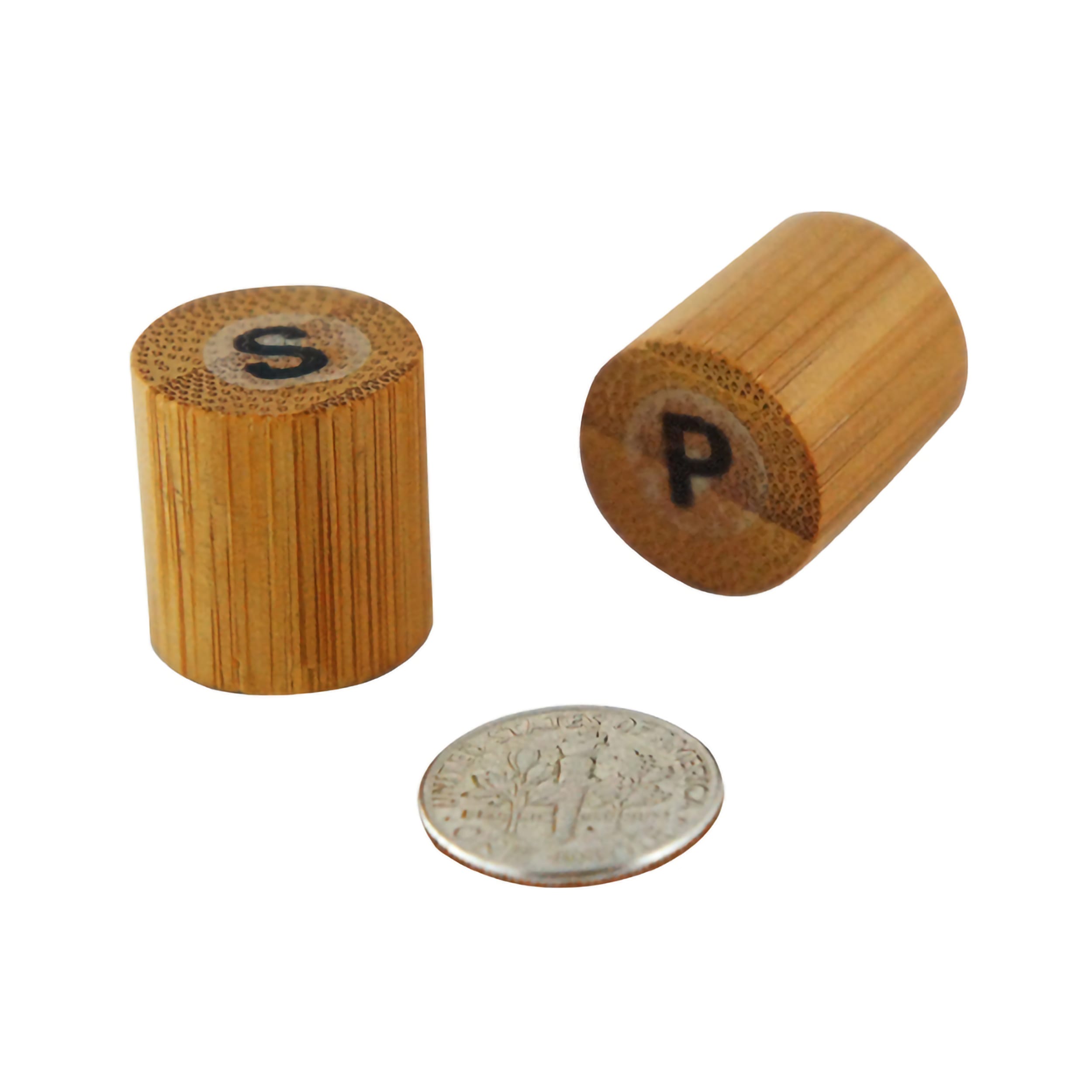 PacknWood 210BKPS Bamboo Mini Reusable Salt & Pepper Set (Prefilled)