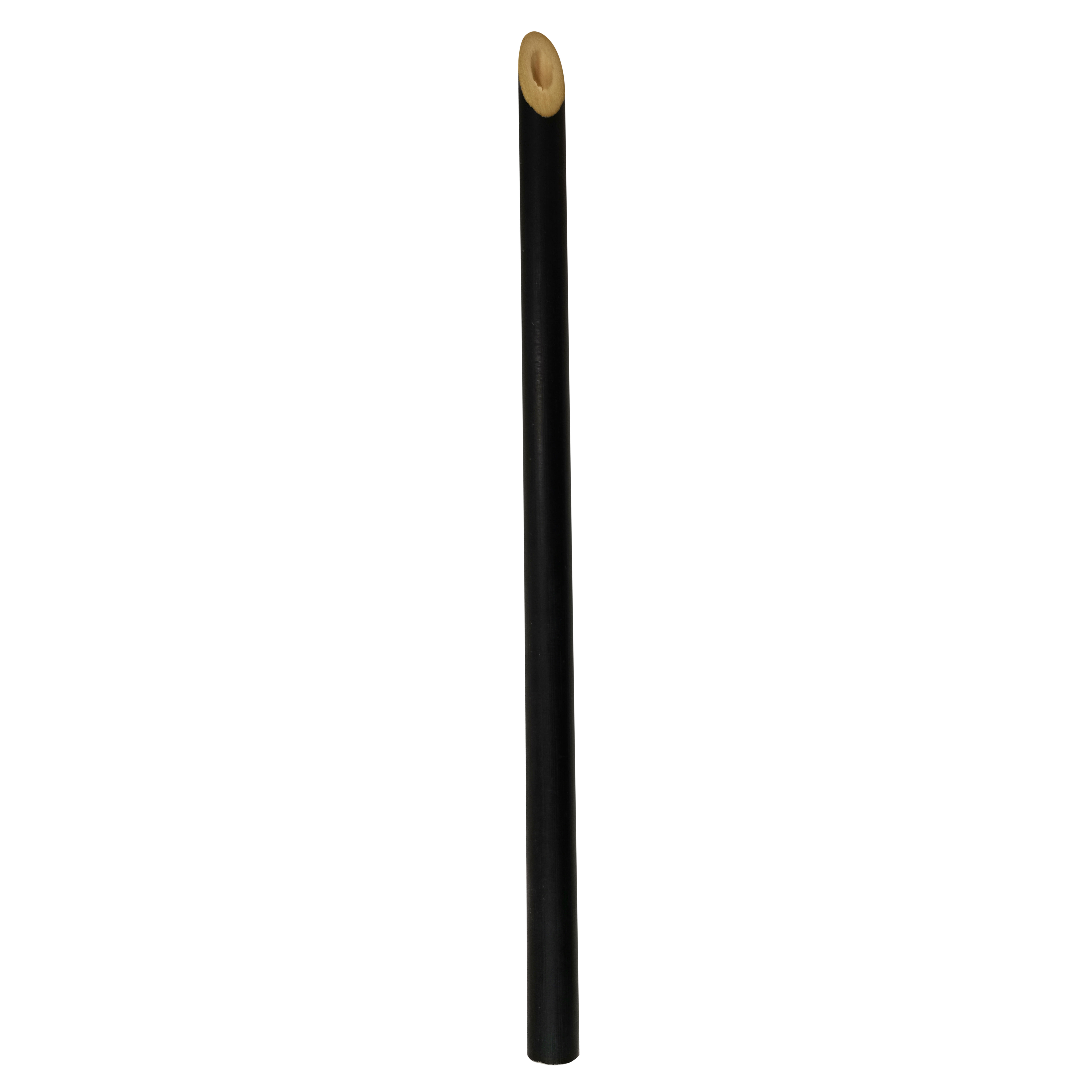 PacknWood 210BSTRAW19B Unwrapped Durable & Reusable Black Bamboo Straw