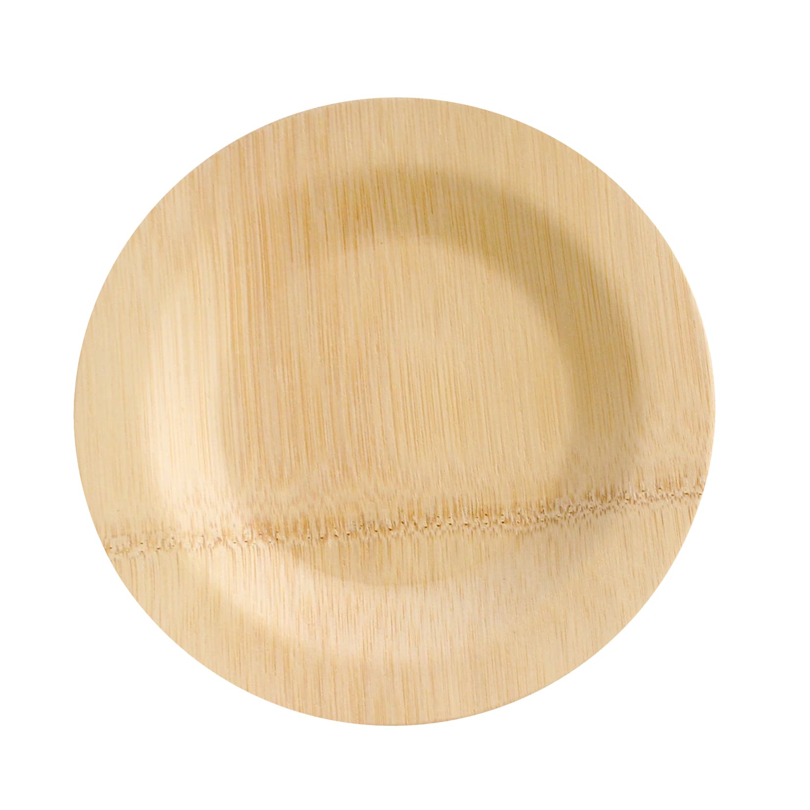 PacknWood 210BVNER7RD Bamboo Veneer Round Plate