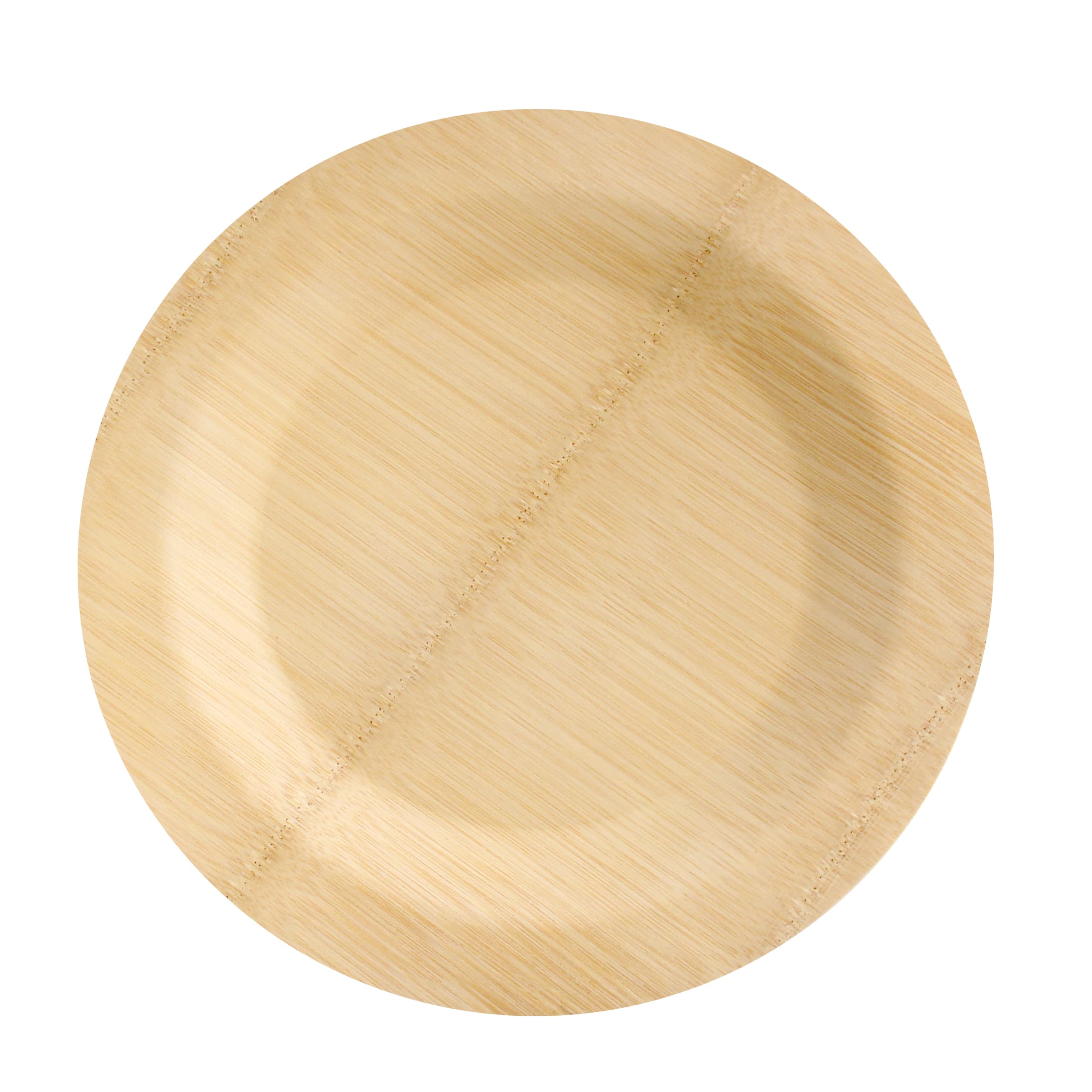PacknWood 210BVNER9RD Bamboo Veneer Round Plate