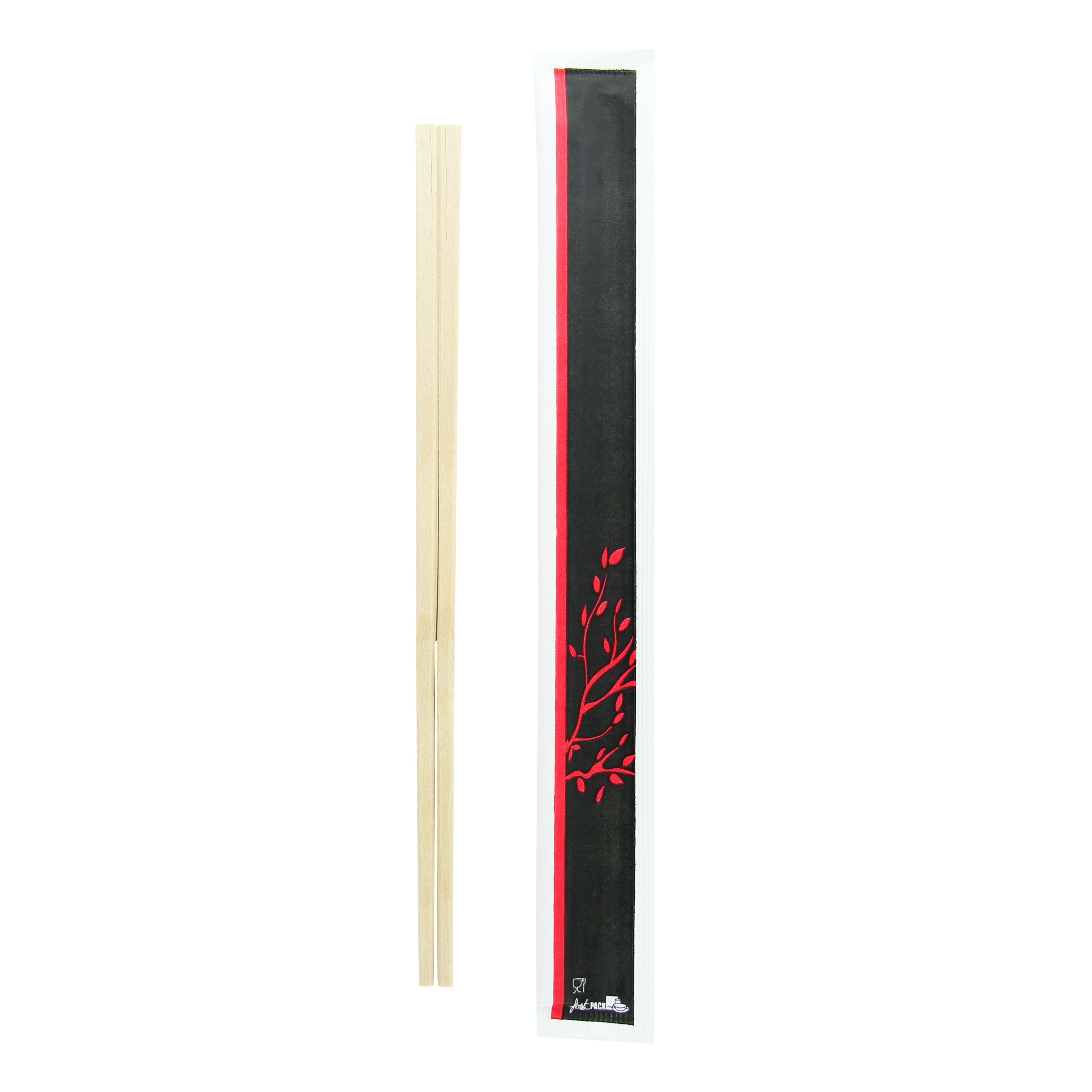 PacknWood 210CVBGE Wood Chopsticks Wrapped