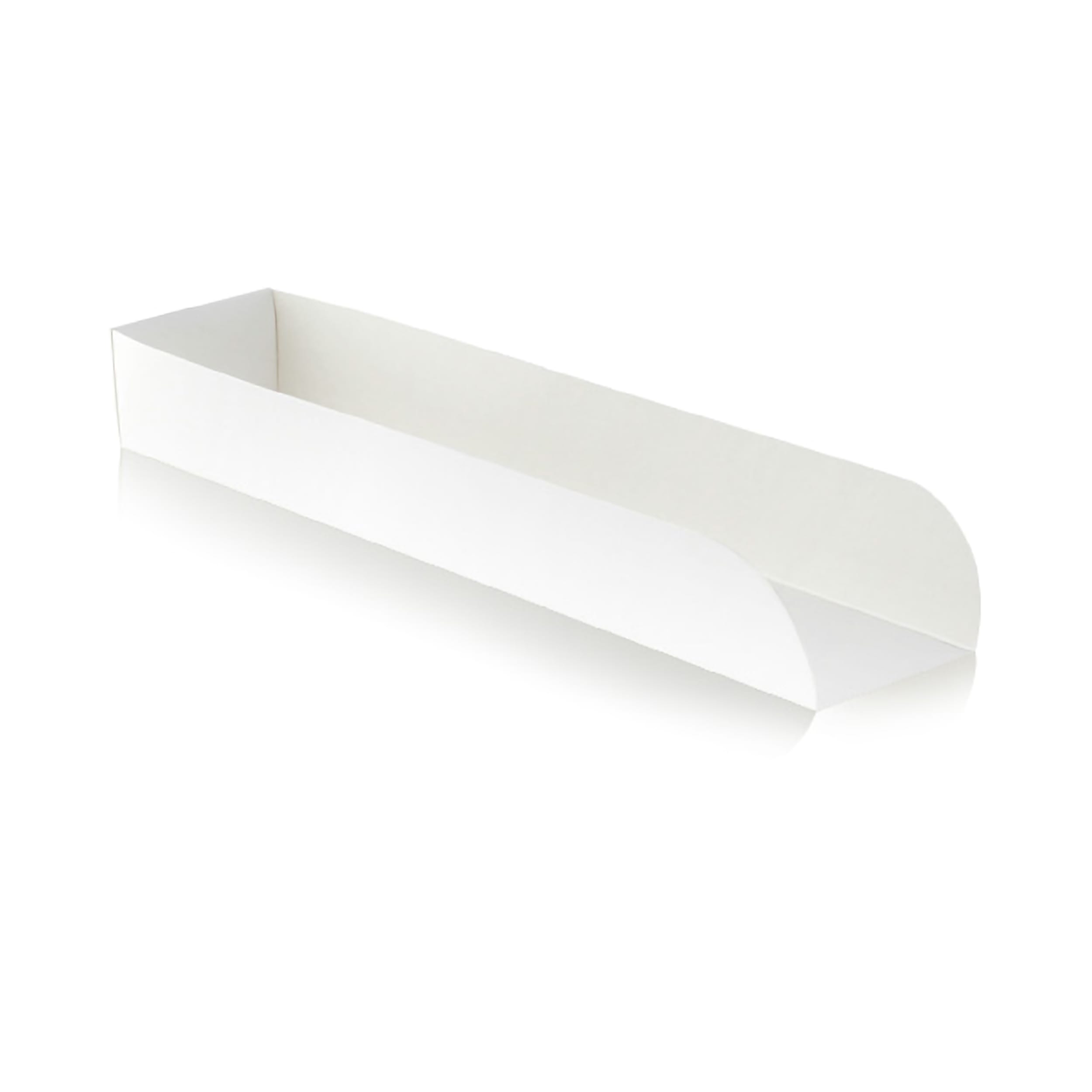 PacknWood 210DOG White Hot Dog Tray
