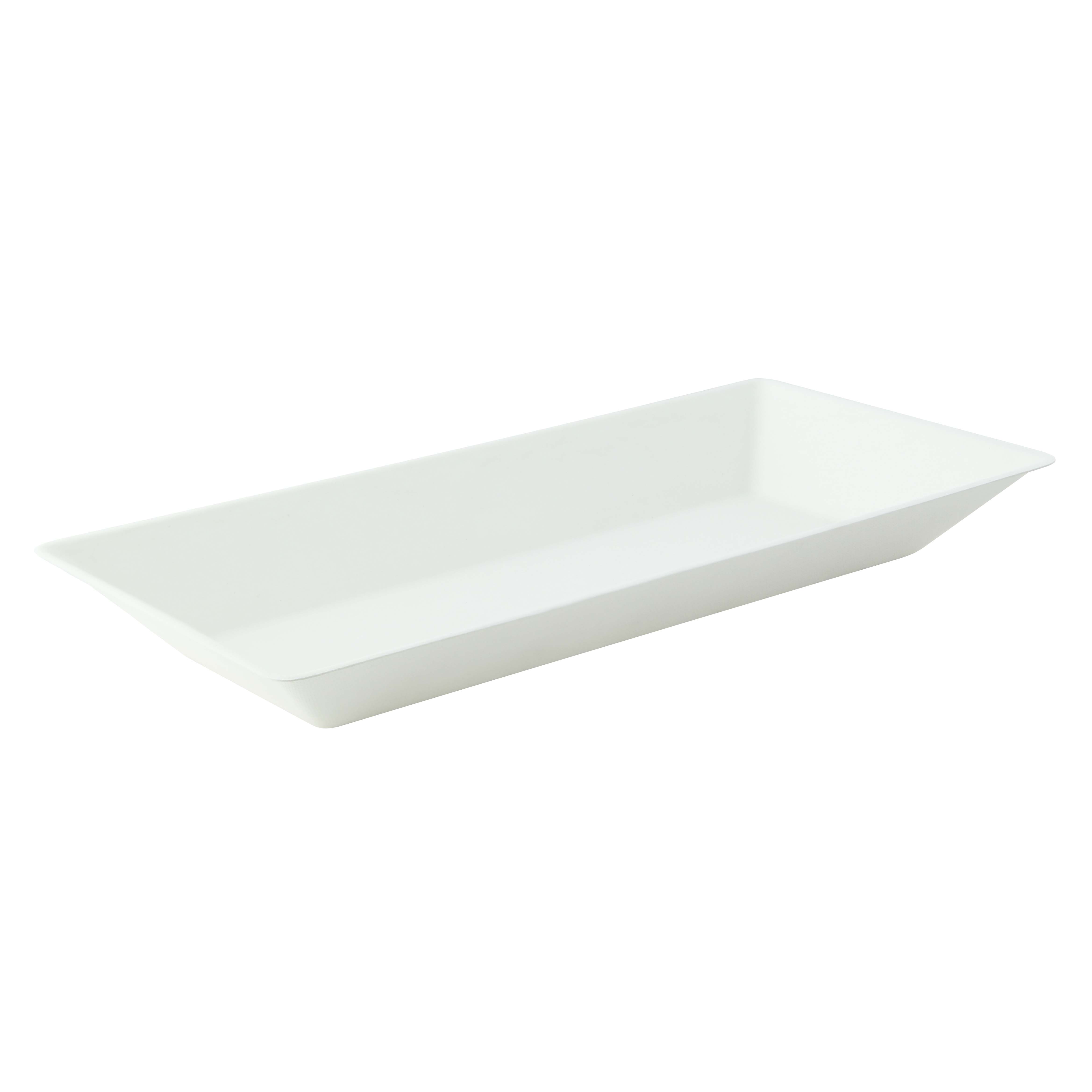 PacknWood 210ECOD2614F Eco-Design White Sugarcane Plate (No added PFAs)