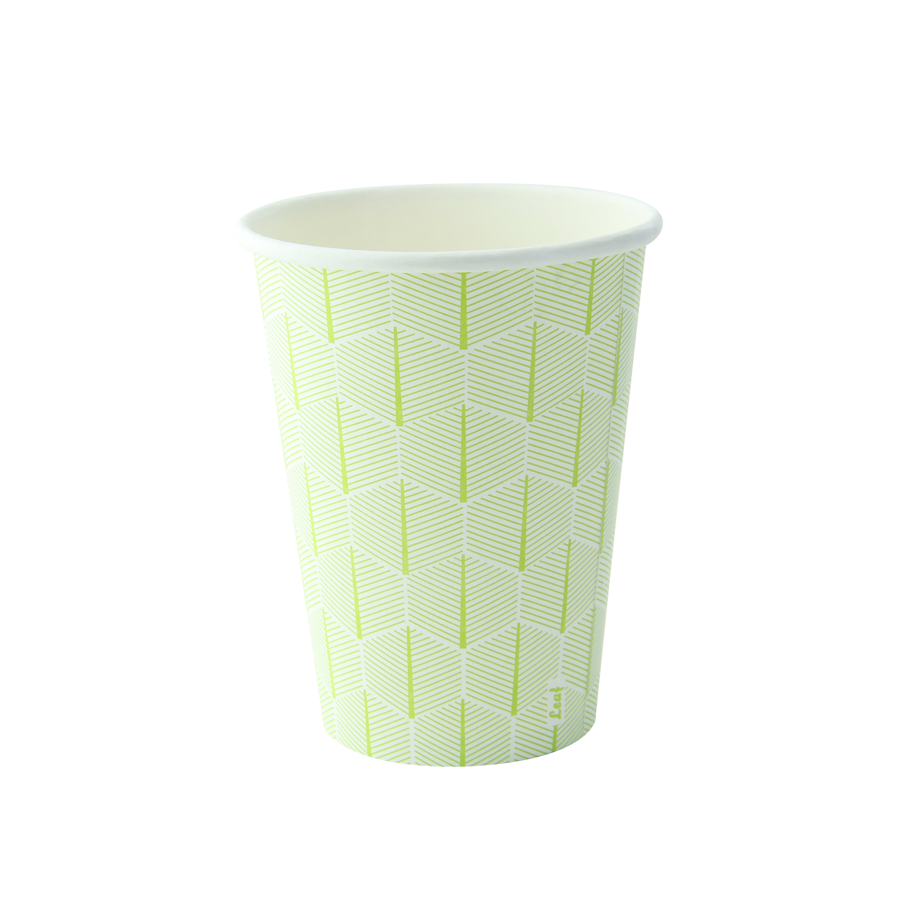 PacknWood 210GCLEAF126 Leaf design paper cup
