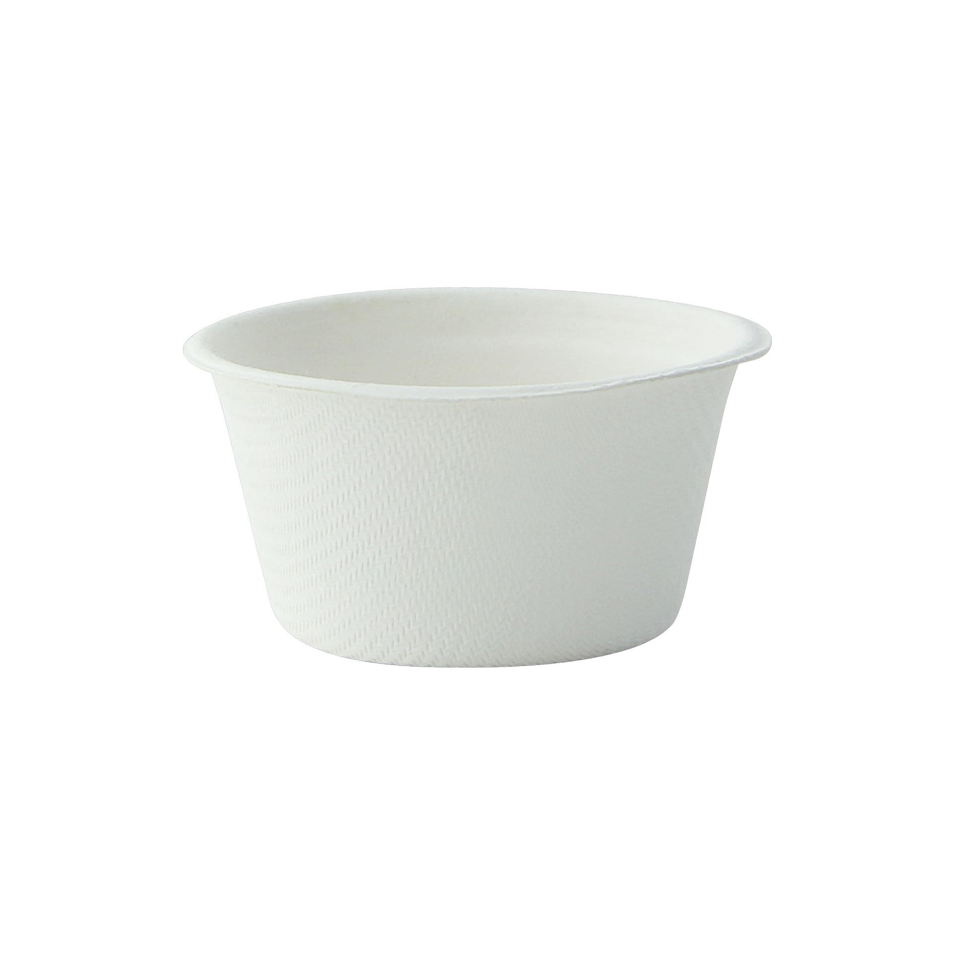 PacknWood 210GPU7F White Sugarcane Souffle / Portion Cup (No added PFAs)