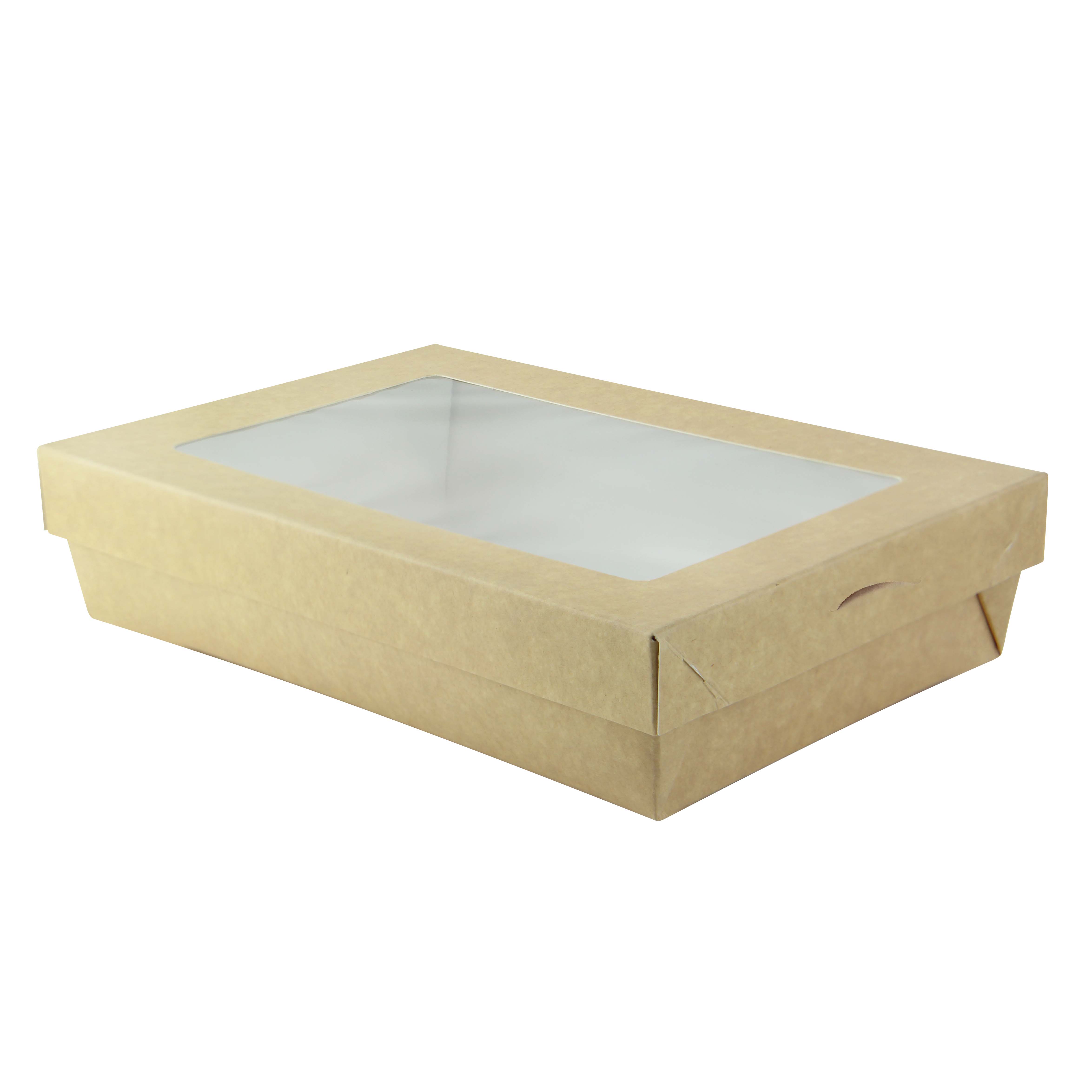 PacknWood 210KRBAK225K Bakeable Kraft Kray Box with PET Lid