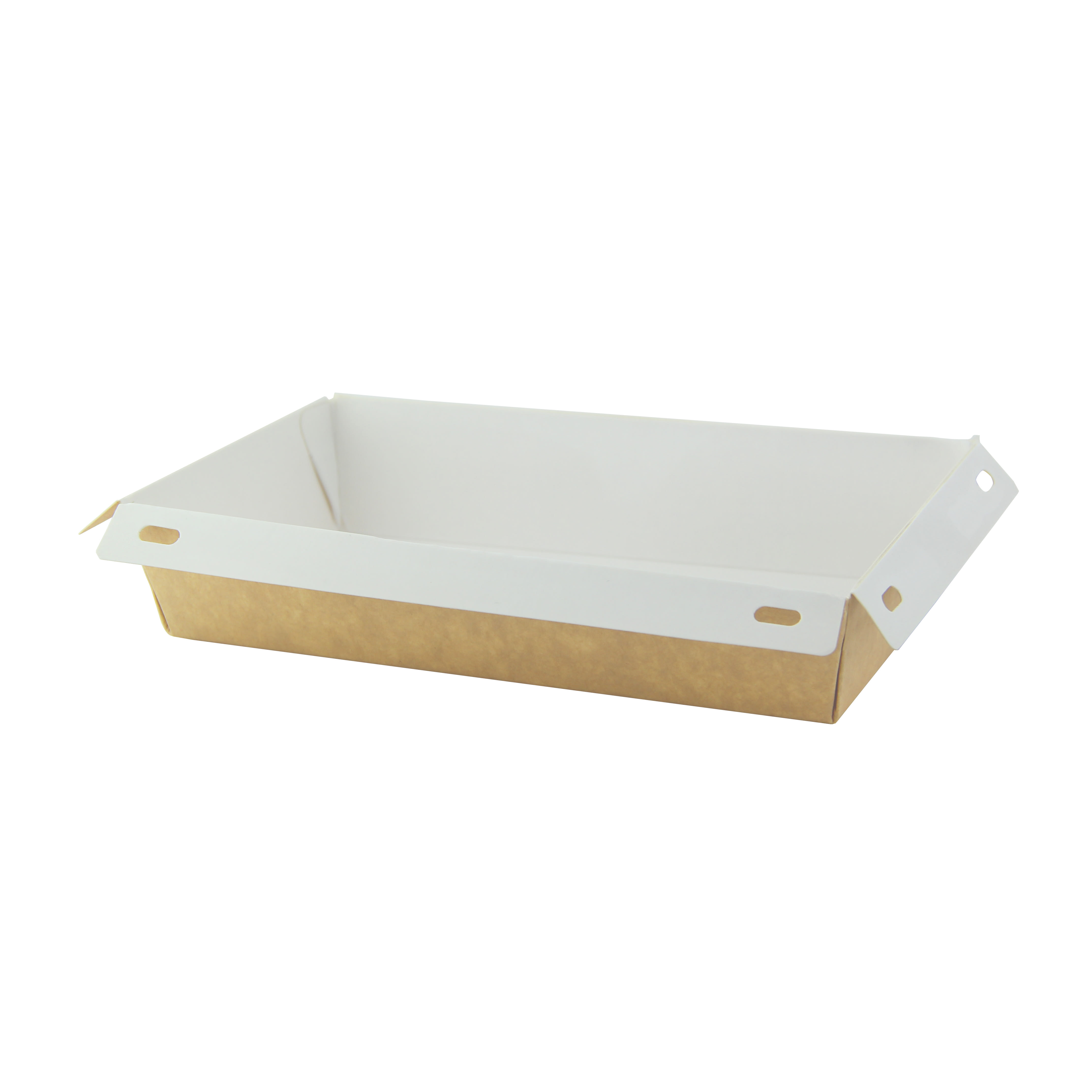 PacknWood 210KVIEW500 Laminated Kraft Box with Clear PET Lid