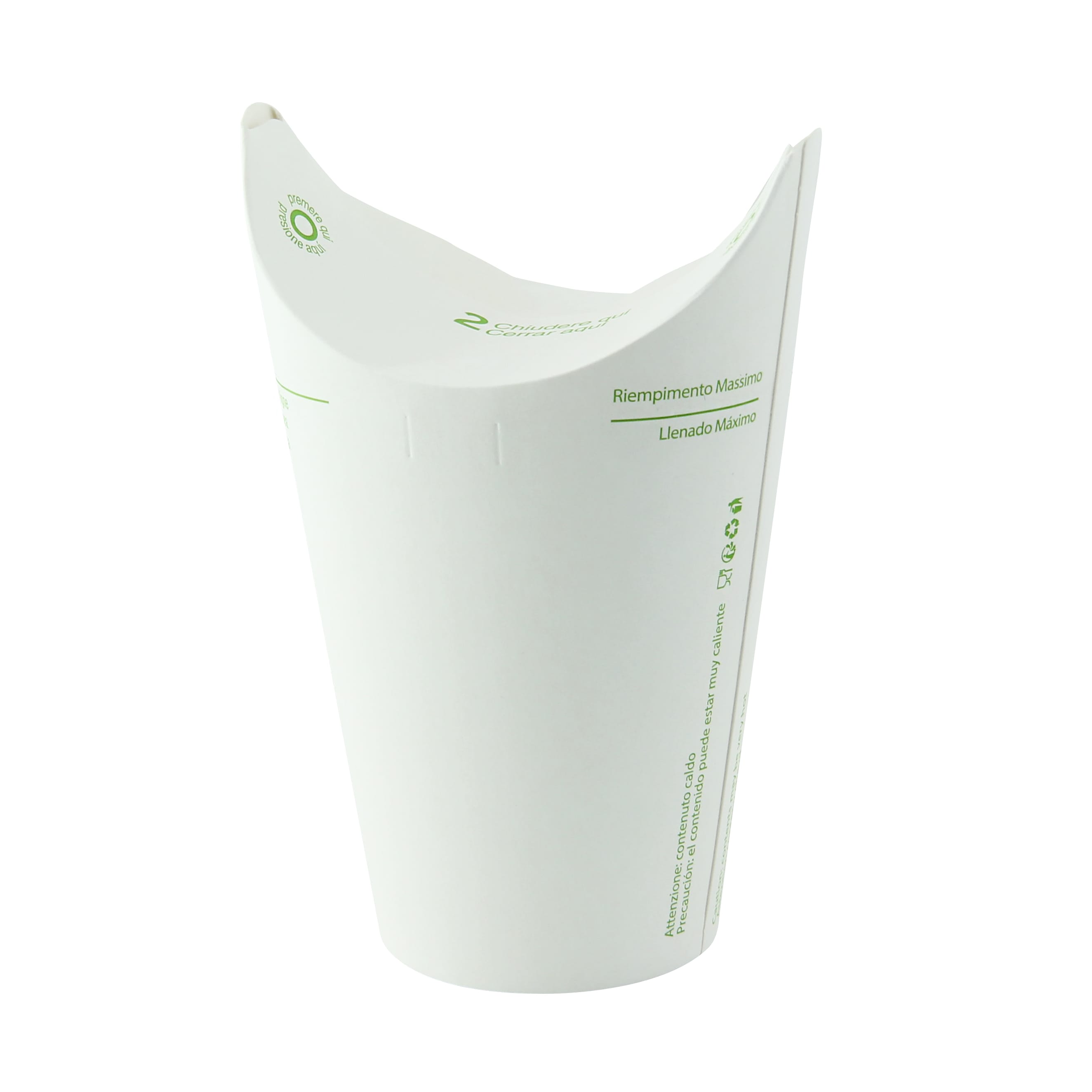 PacknWood 210LIDFR12 Lid-free Paper Cup Single Wall