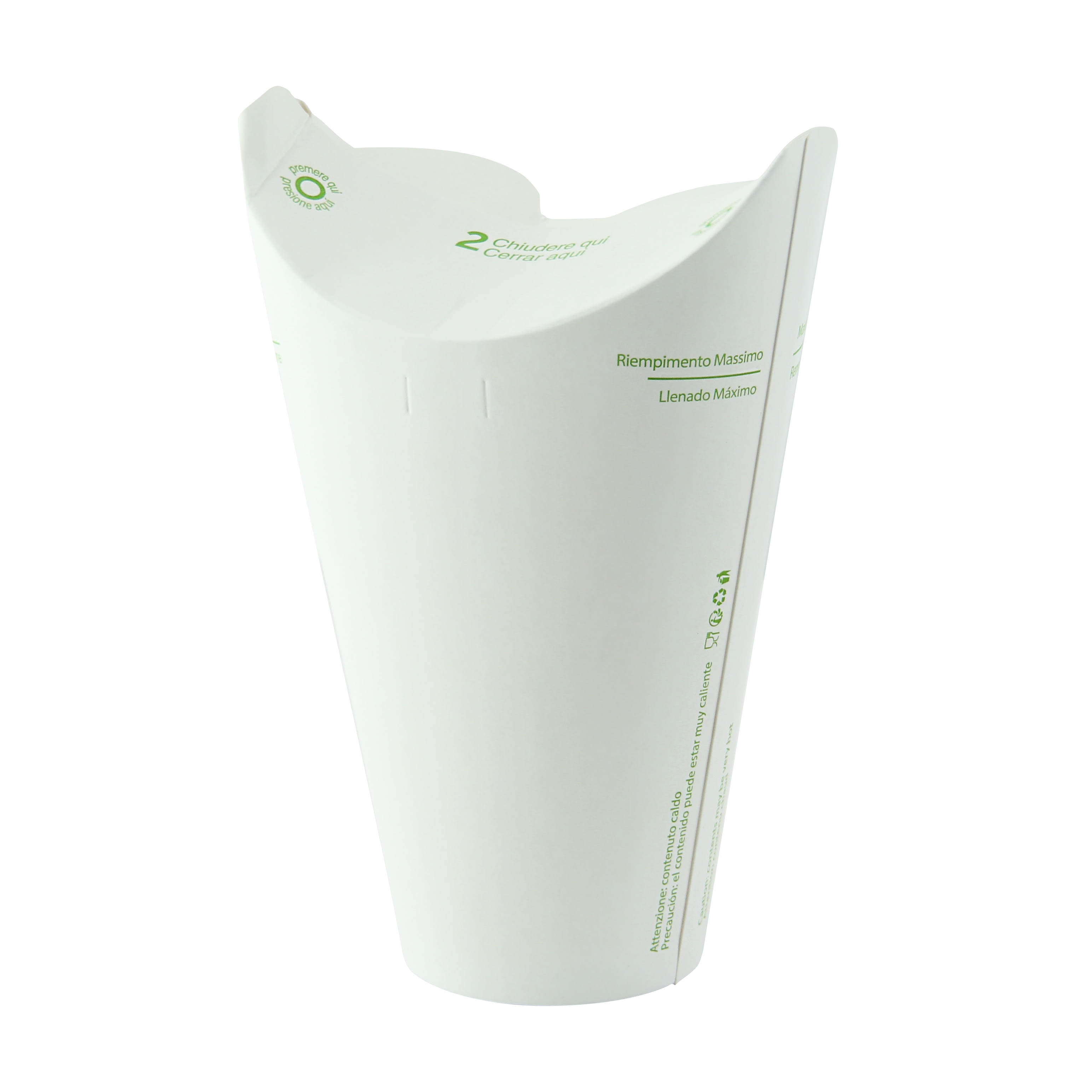 PacknWood 210LIDFR16 Lid-free Paper Cup Single Wall