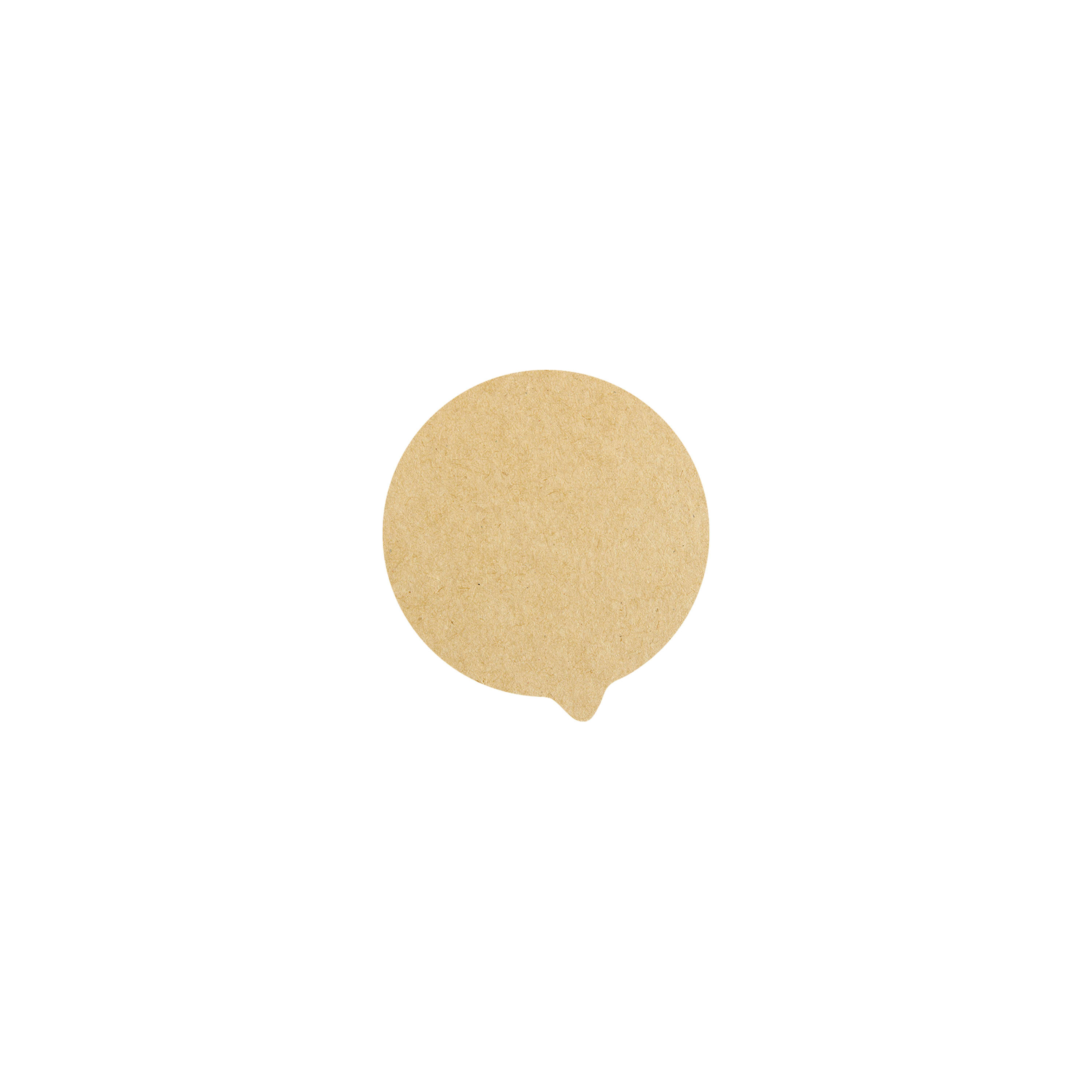 PacknWood 210OPCO76 Die Cut Kraft Lid
