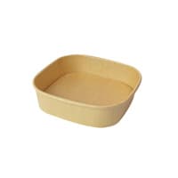 PacknWood 210PCAR1000PPK Square Kraft Meal Box