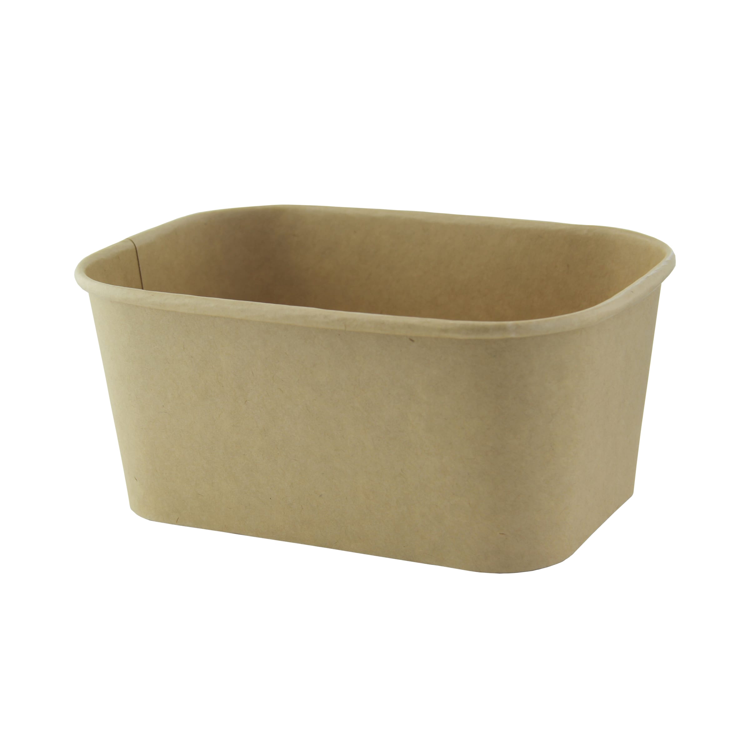 PacknWood 210PCREC1000 Rectangular Kraft Meal Box with lamination