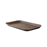 PacknWood 210PTRAYB1524 Dark Wood Print Laminated Paper Tray
