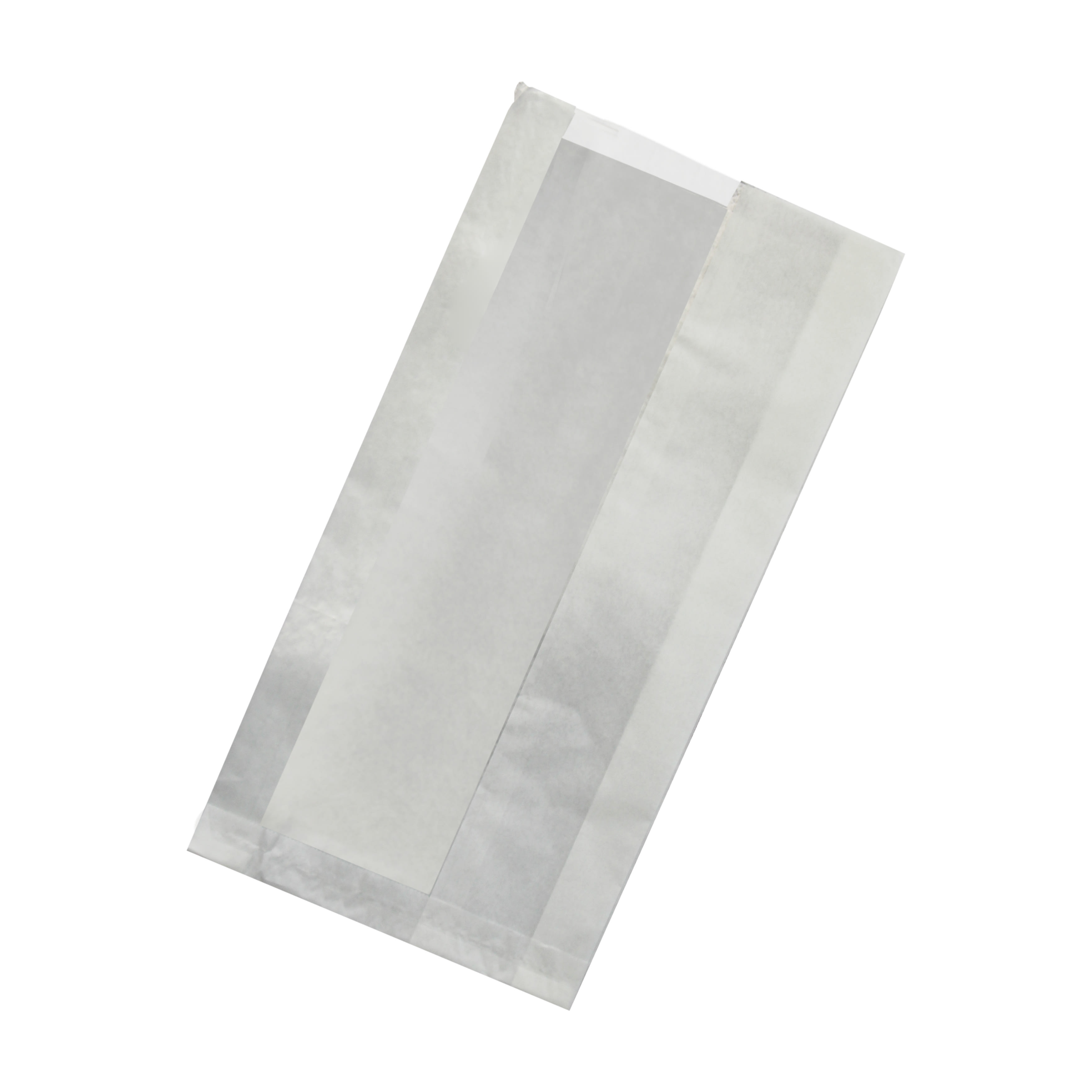 PacknWood 210SACBCRY40G White greaseproof sandwich bag with crystal window
