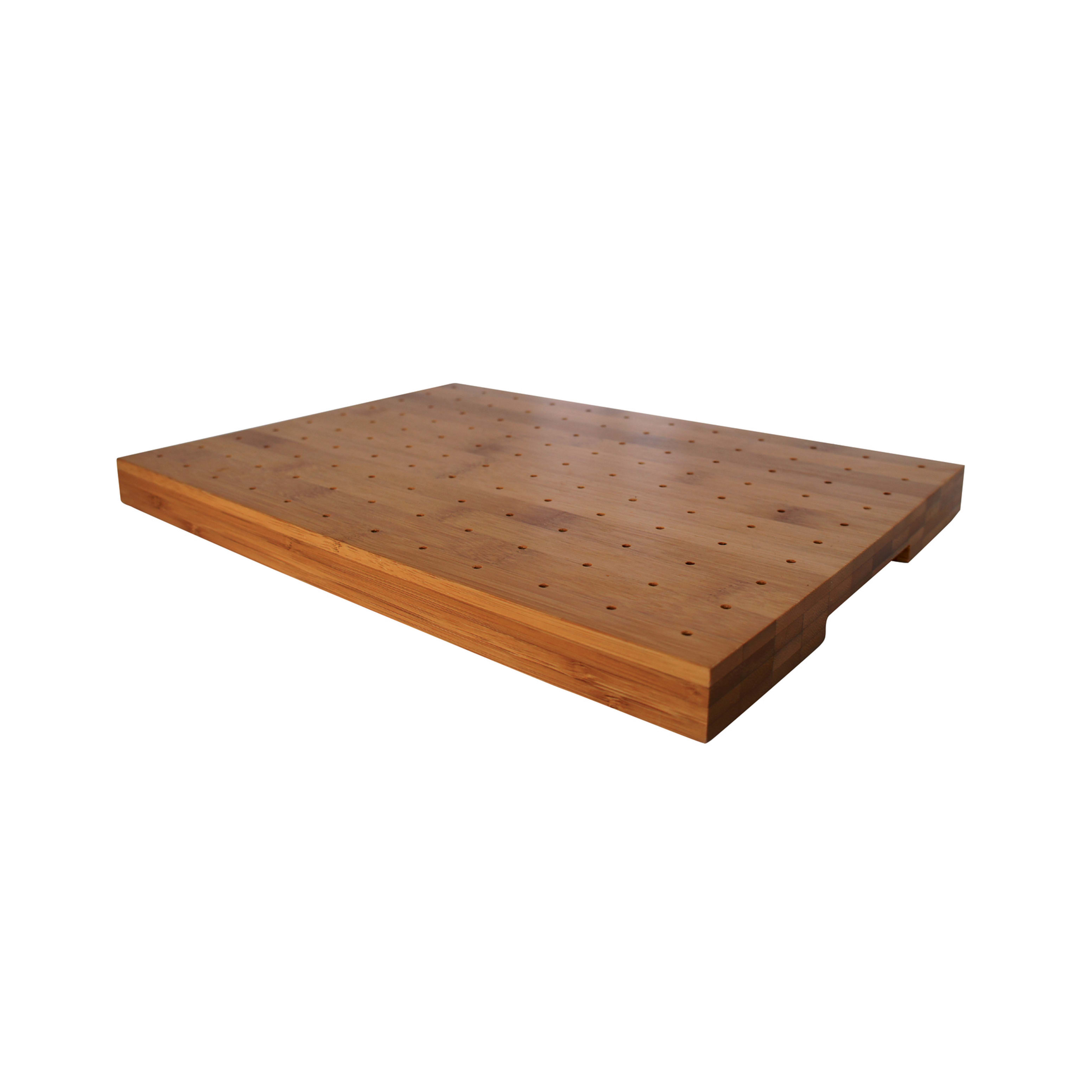 PacknWood 210SAMBRO120 Rectangular thick bamboo pick holder for 120 picks