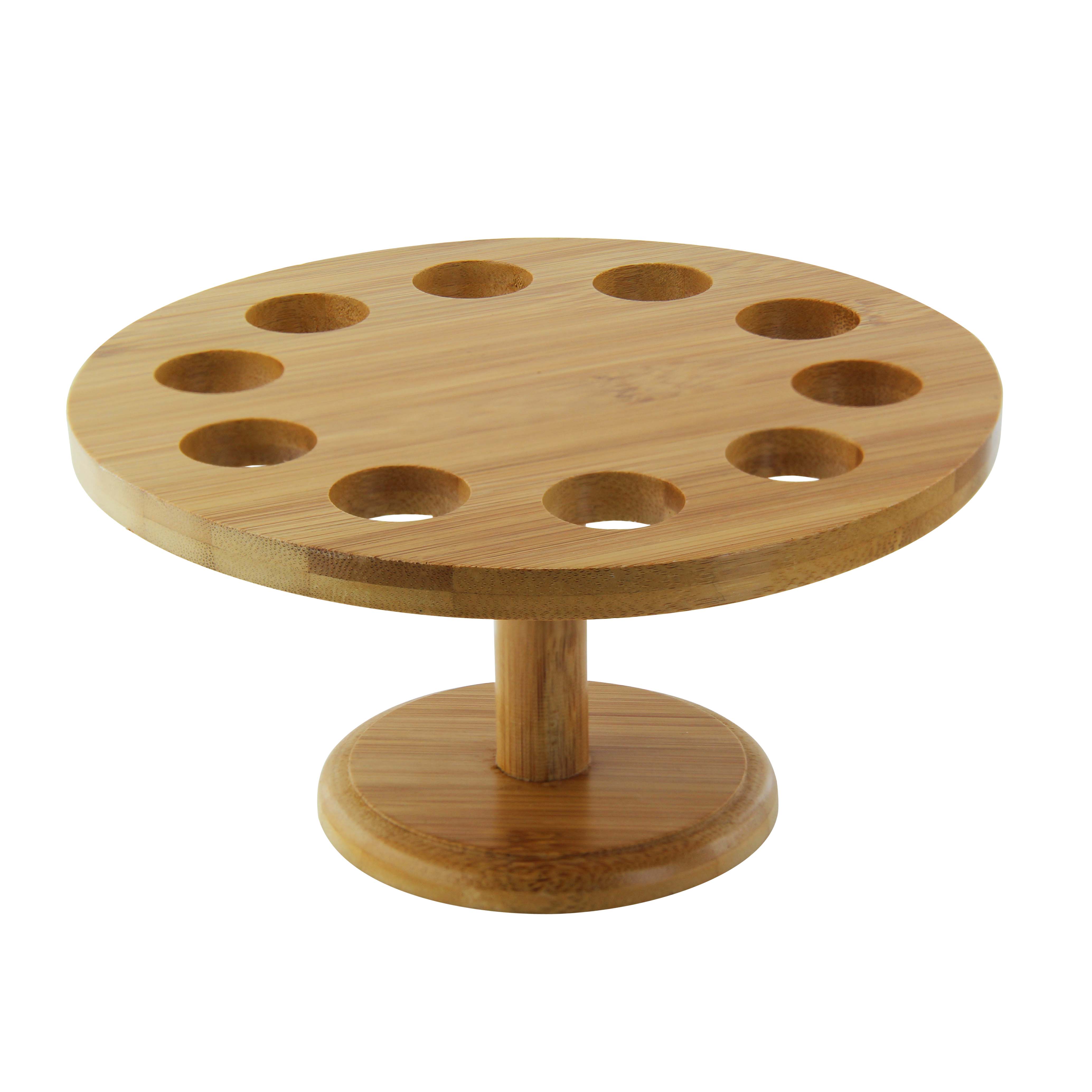 PacknWood 210SBAM10 10 Holes Bamboo Cone and Temaki Display
