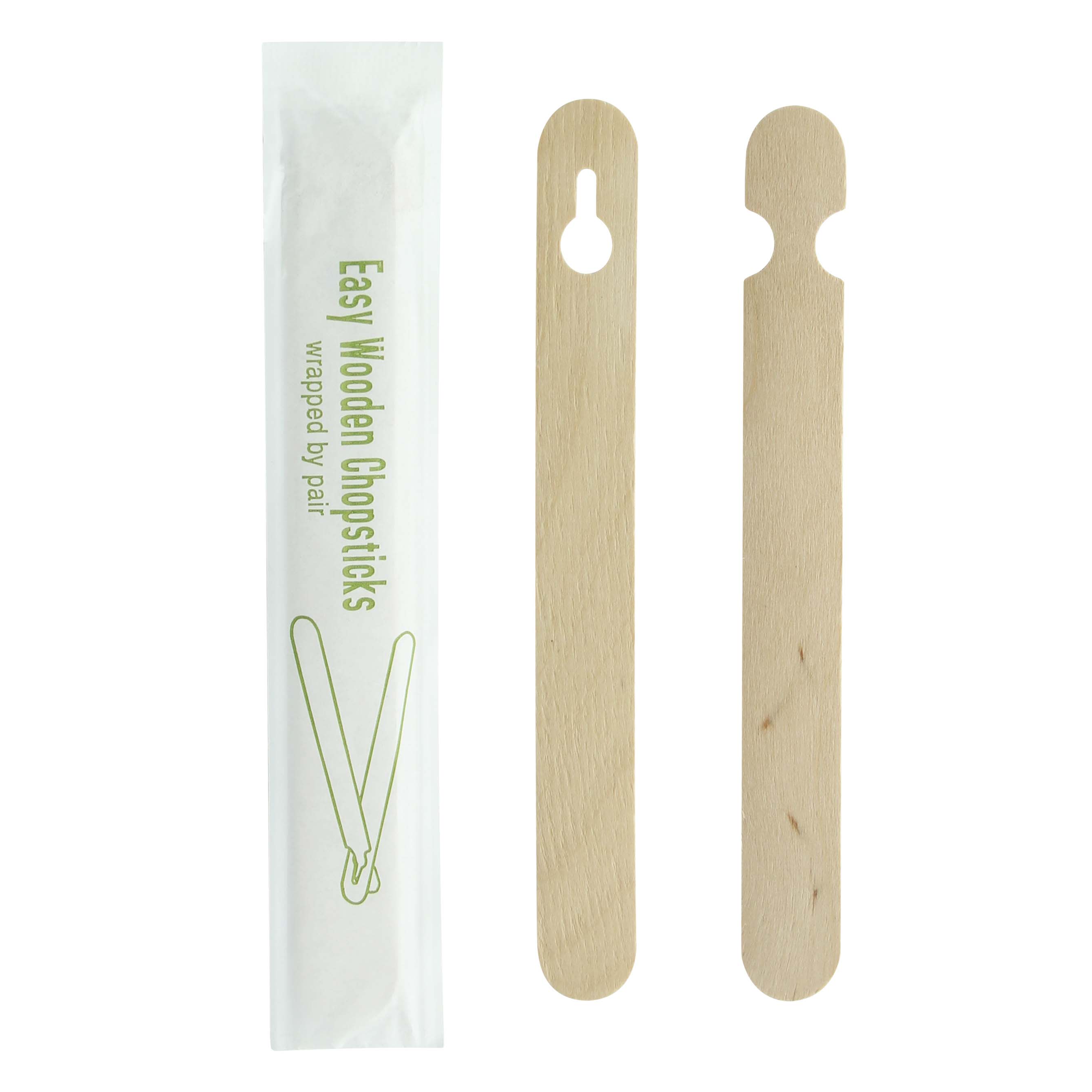 PacknWood 210STIX16 Easy Wooden Chopsticks Wrapped by Pair