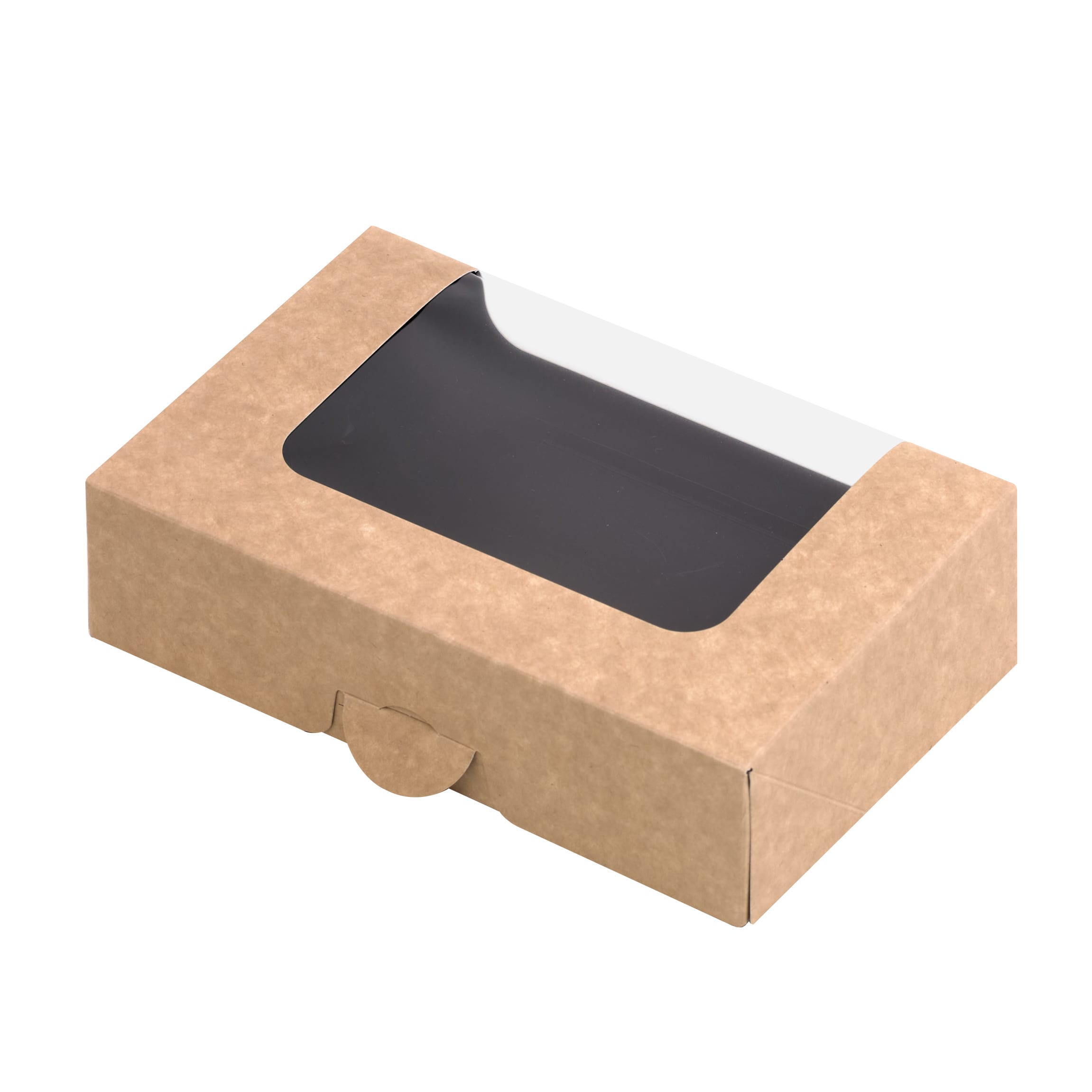 PacknWood 210SUWINA05 Kraft Sushi Box With Window 10/12pcs